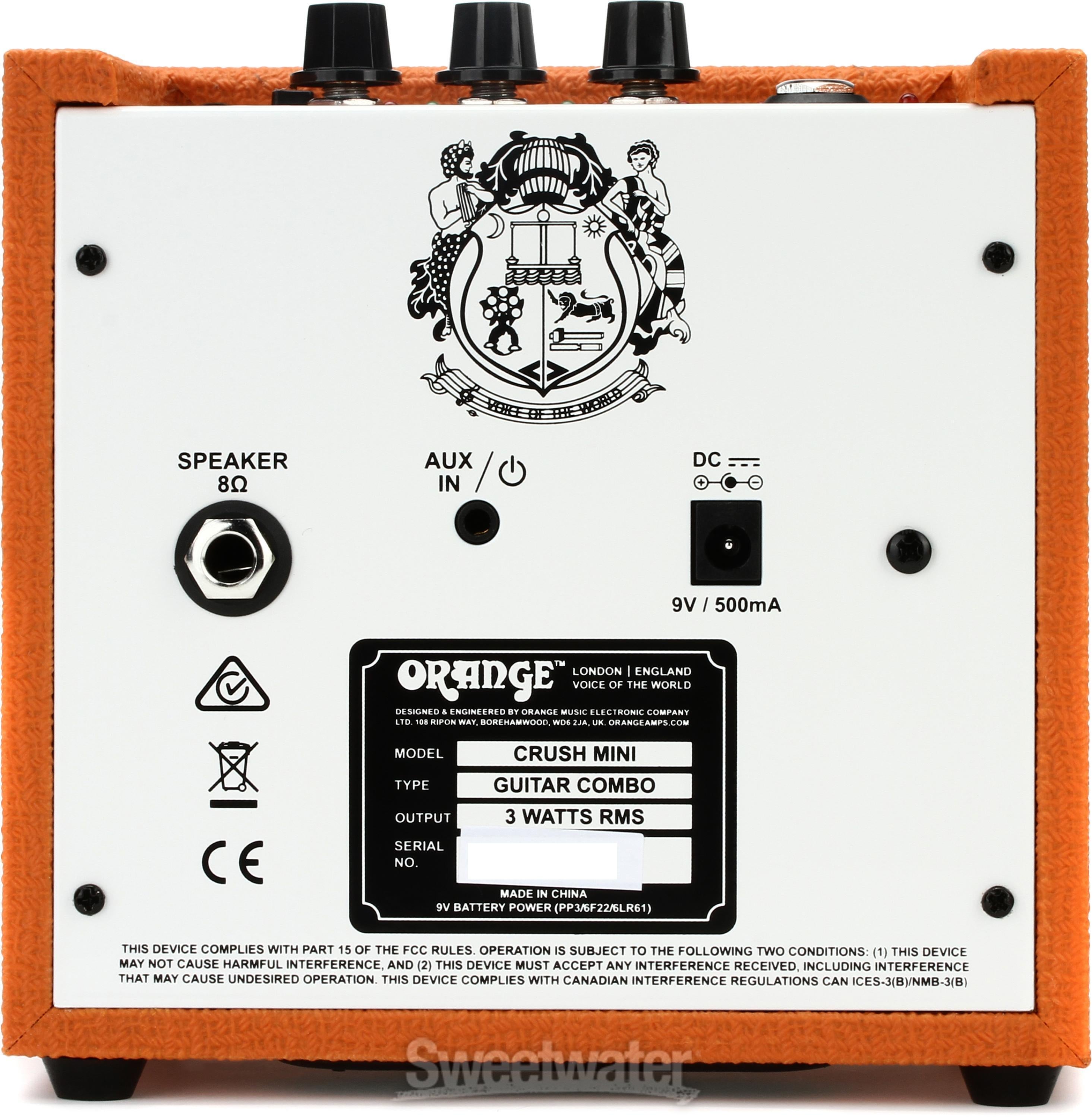 Orange Crush Mini 3-watt Micro Amp - Orange | Sweetwater