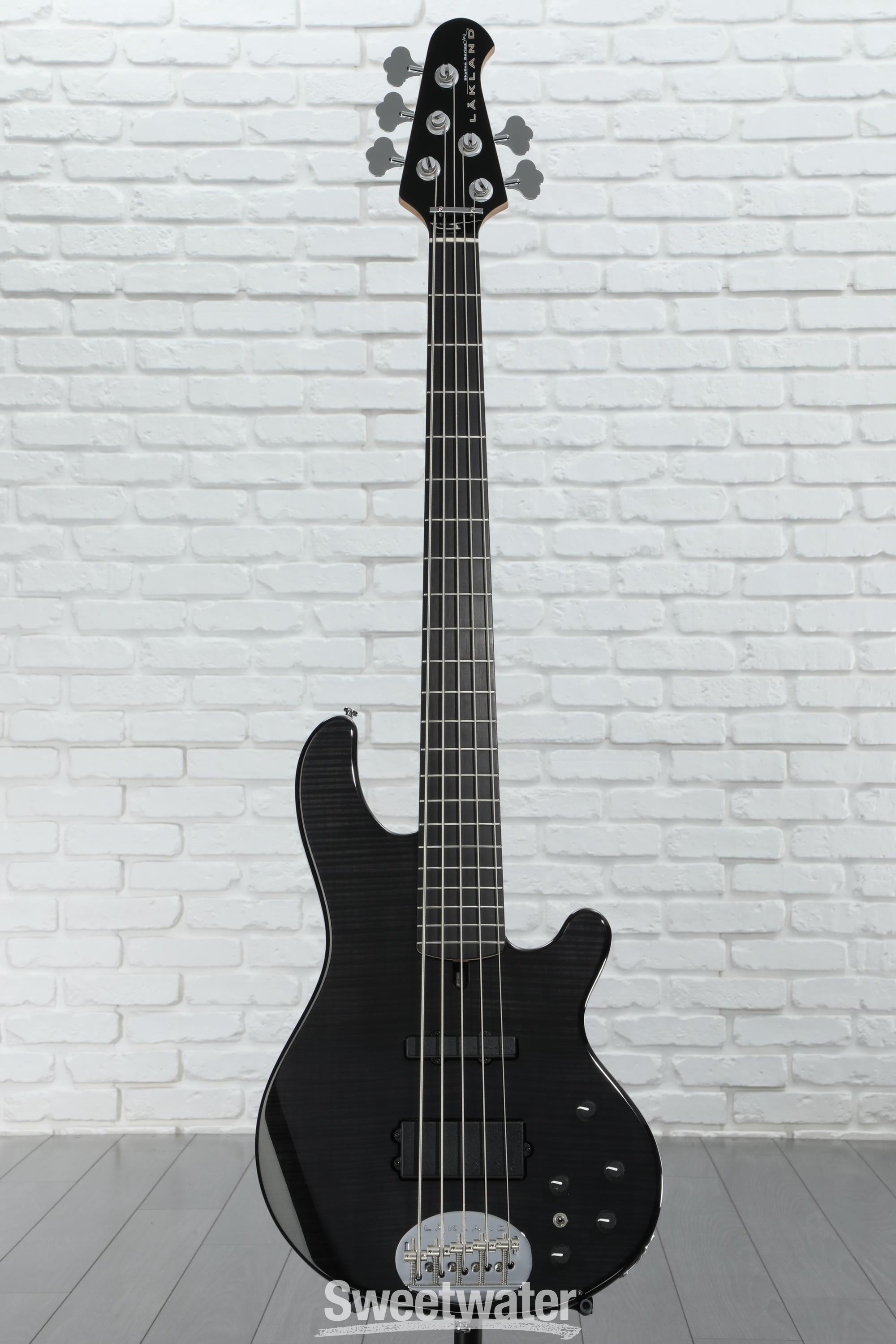 Lakland Skyline 55-02 Deluxe Bass Guitar - Transparent Black