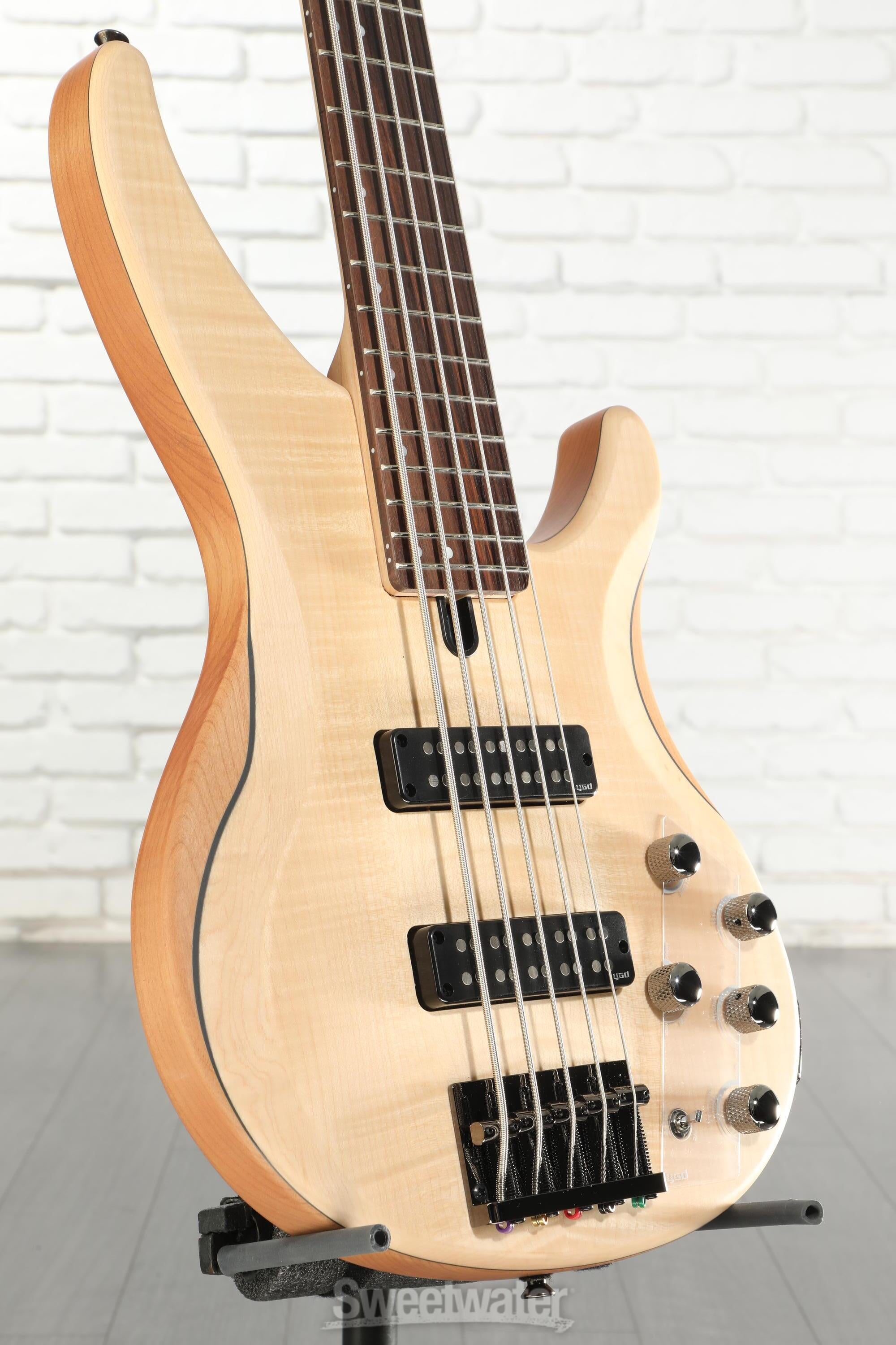 Yamaha TRBX605FM 5-string Bass Guitar - Natural Satin | Sweetwater
