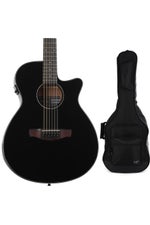 Photo of Ibanez AEG5012 12-string Acoustic-electric Guitar with Gig Bag - Black
