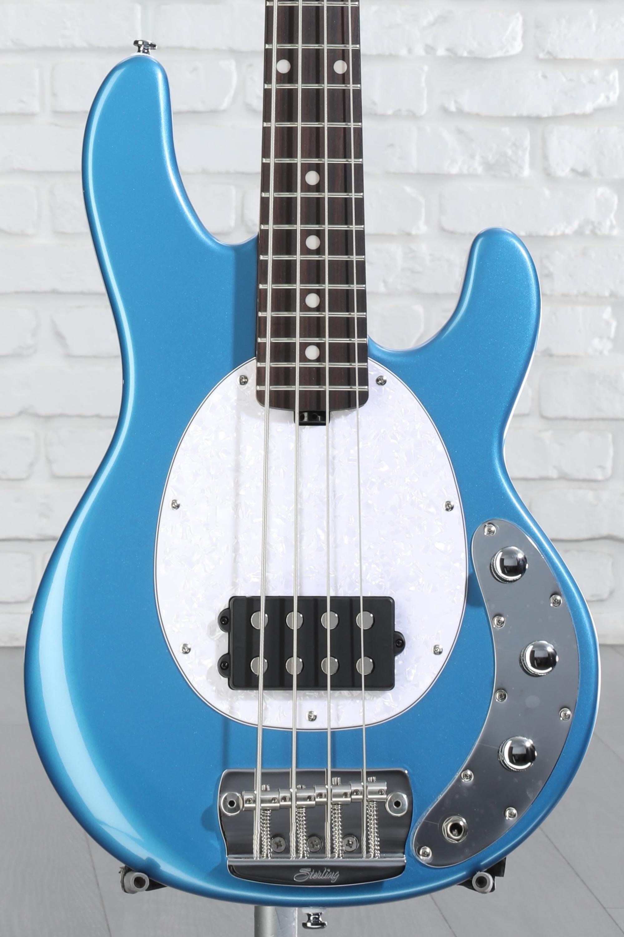 Sterling By Music Man StingRay RAYSS4 Short-scale Bass Guitar - Toluca Lake  Blue | Sweetwater