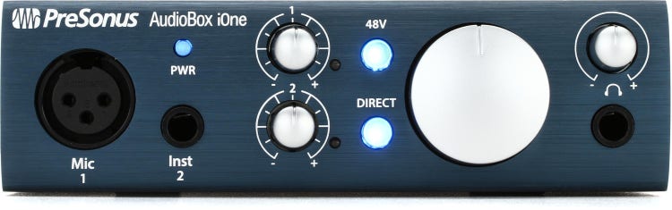 PreSonus AudioBox GO | USB-C Audio Interface for music production with  Studio One DAW Recording Software, Music Tutorials, Sound Samples and  Virtual