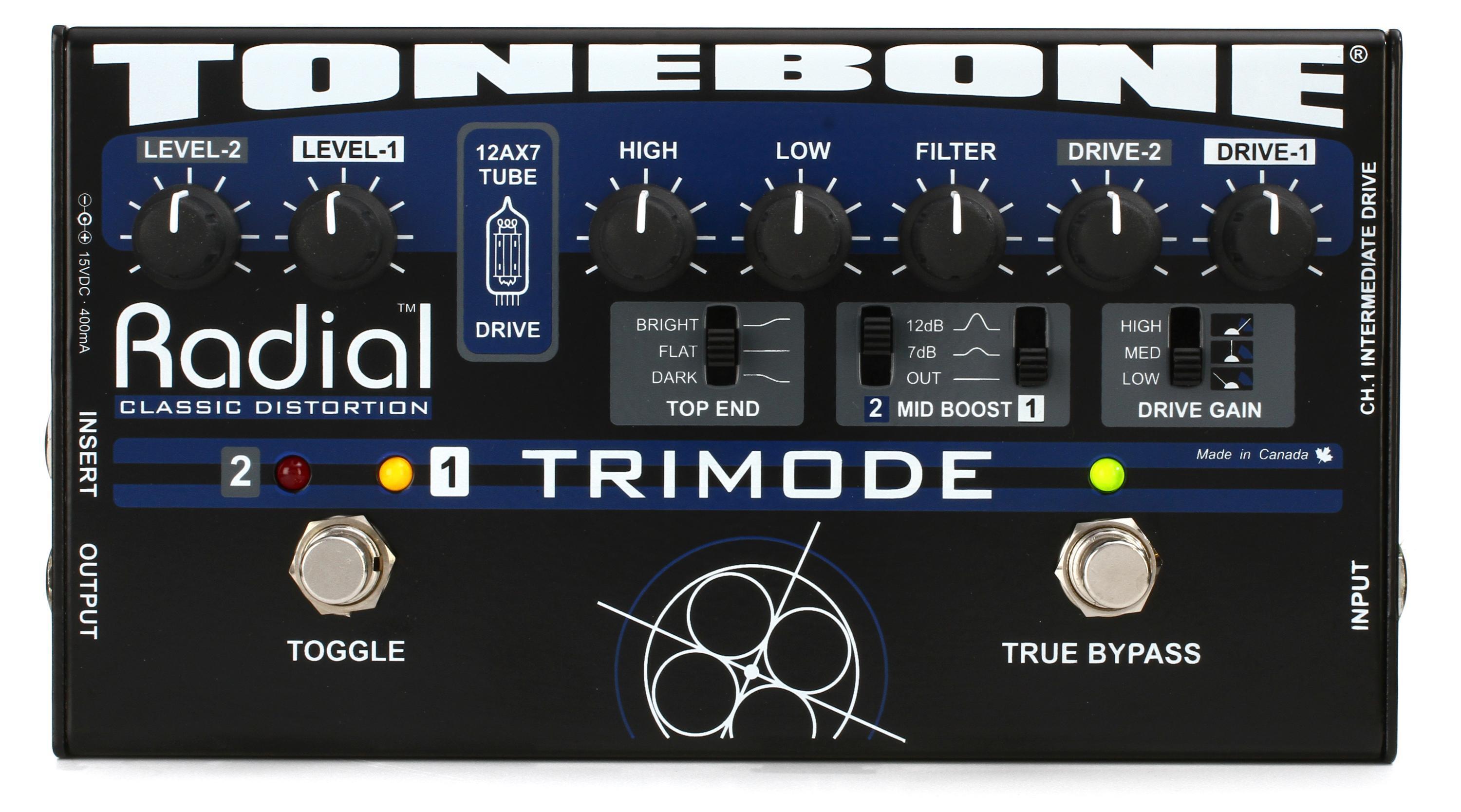 Radial Tonebone TriMode Tube Distortion Pedal Reviews | Sweetwater