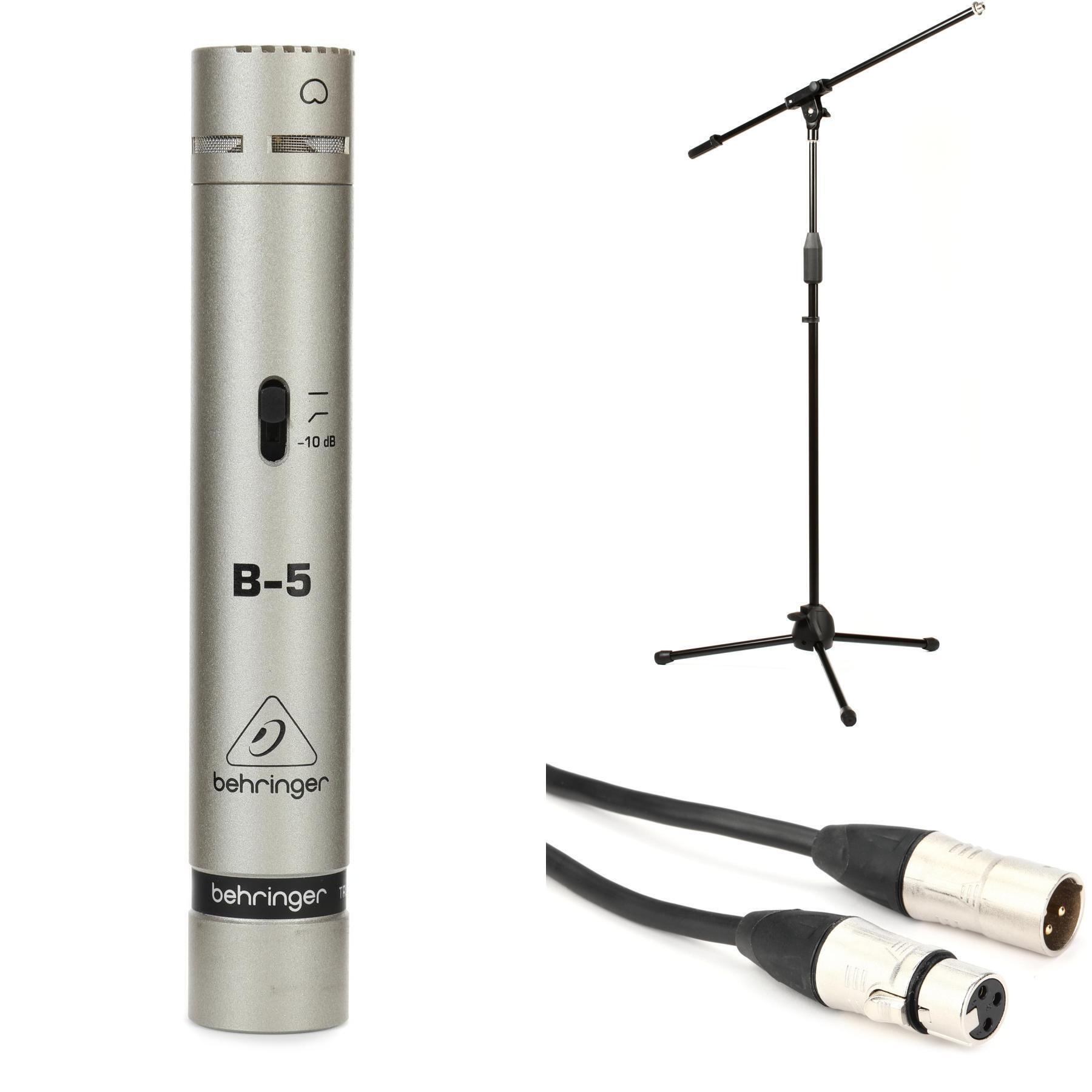 Behringer B-5 Small-diaphragm Condenser Microphone with Stand and Cable |  Sweetwater, image size:1800x1800