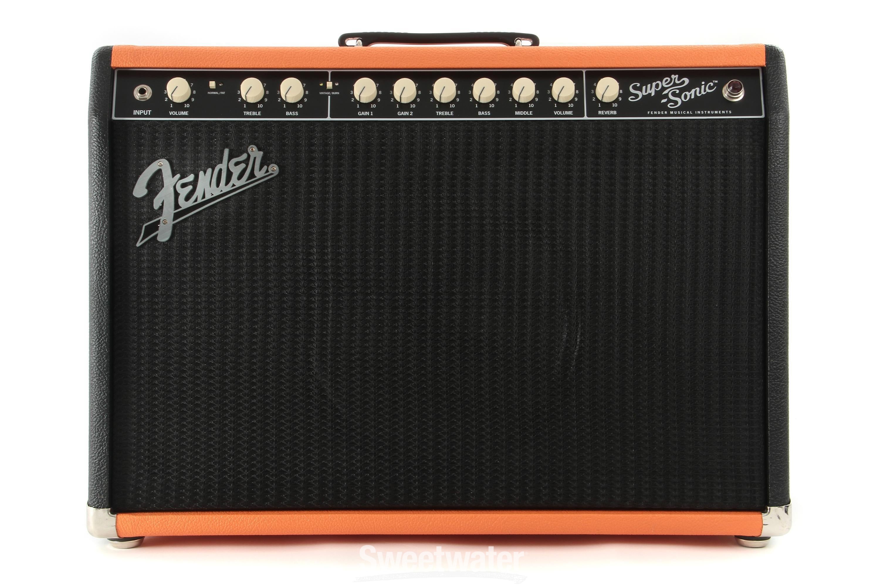 Fender Super-Sonic 22 FSR - FSR - Black and Orange | Sweetwater