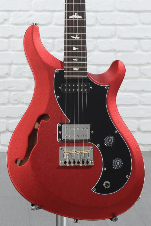 PRS S2 Vela Semi-Hollow Satin Electric Guitar - Red Apple Metallic