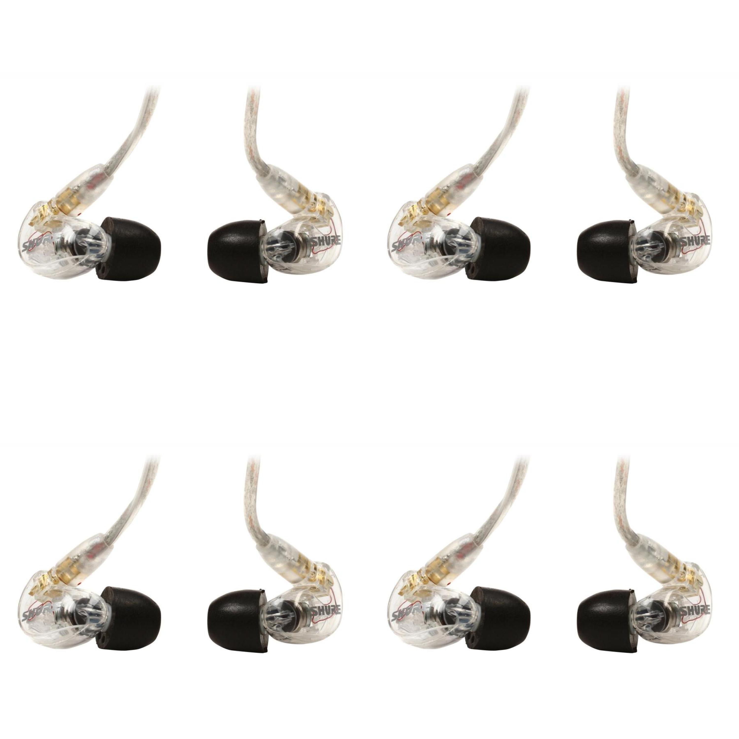 Shure SE215-CL Sound-isolating Earphones - 4-pack, Clear | Sweetwater