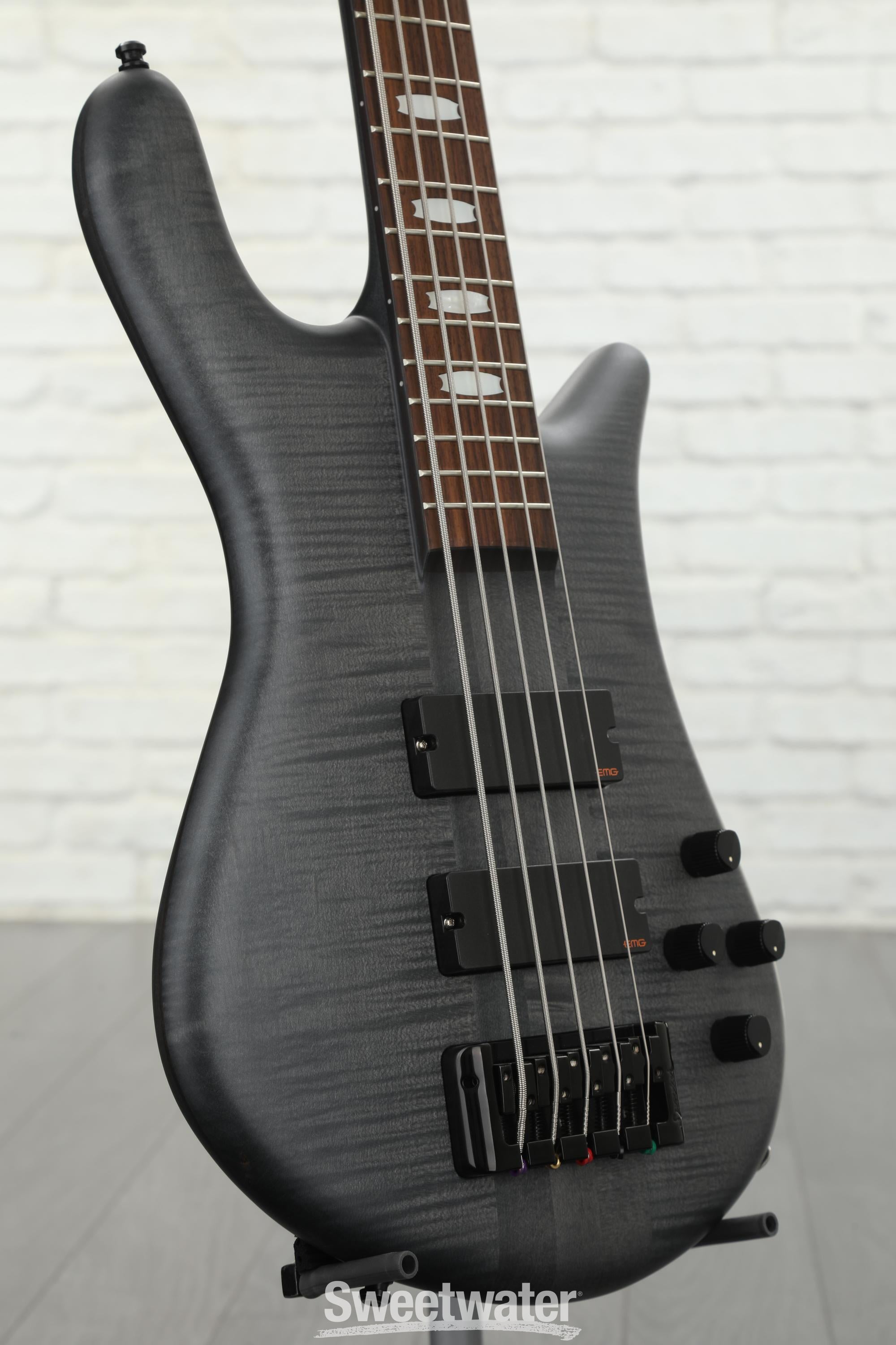 Spector Euro5 LX Bass Guitar - Trans Black Stain Matte | Sweetwater
