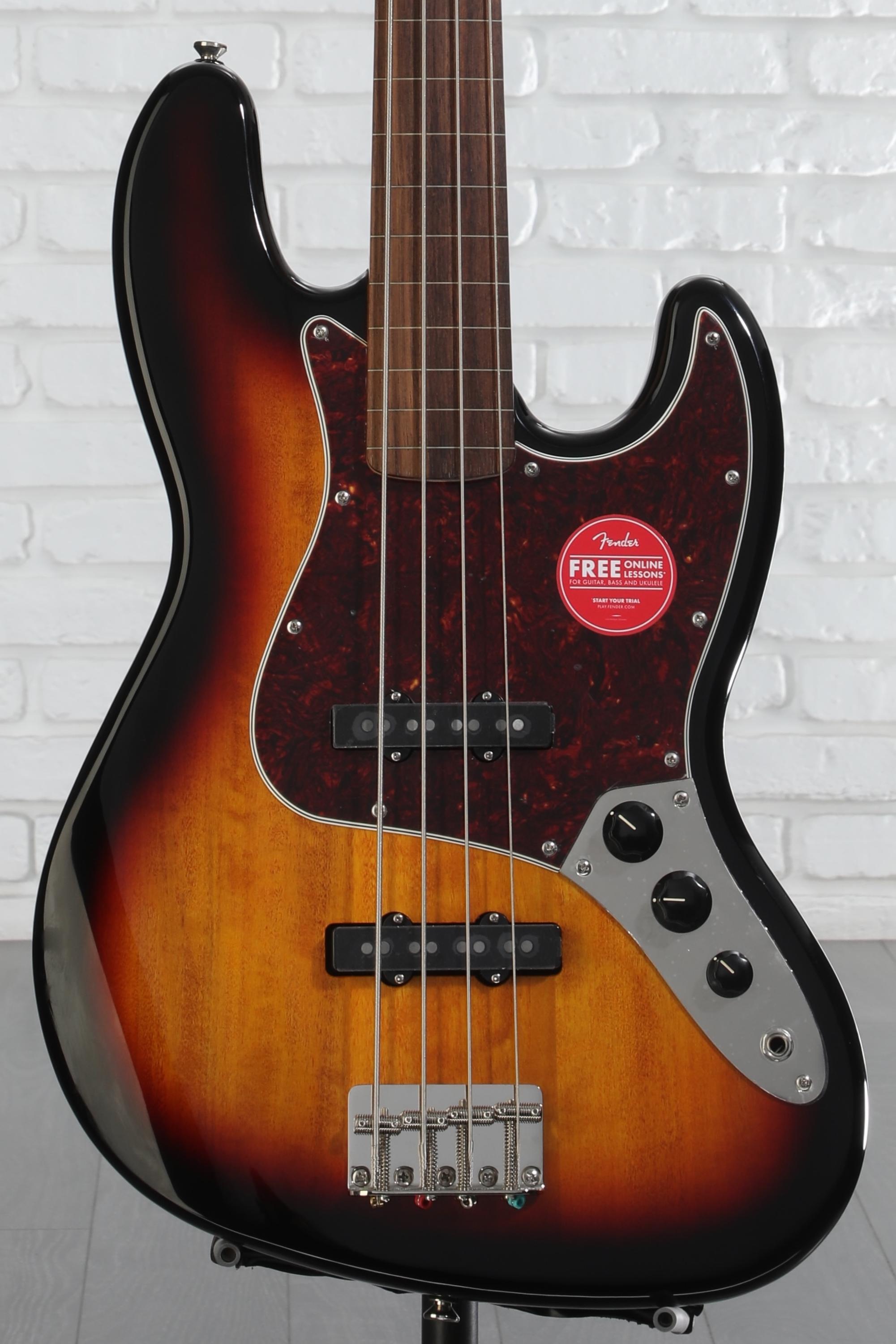 Squier Classic Vibe '60s Jazz Bassフレットレス Squier Classic Vibe '60s Fretless Jazz Bass - 3-Tone