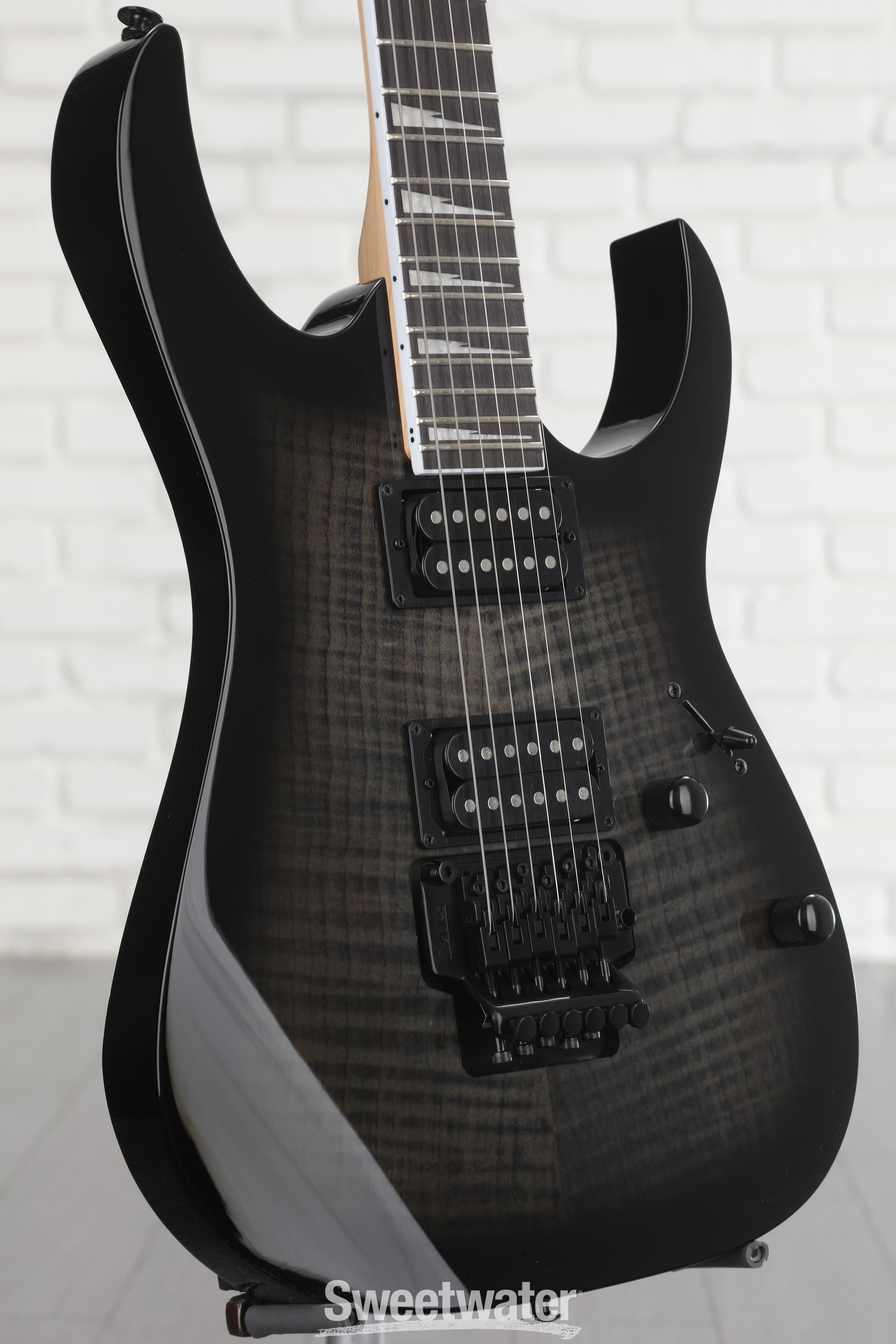 Ibanez Gio RG320FAT Electric Guitar - Transparent Black Sunburst