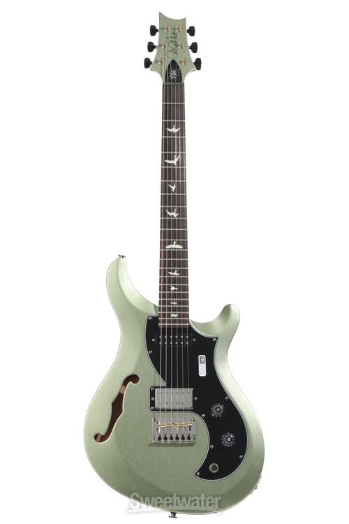 PRS S2 Vela Semi-Hollow Satin Electric Guitar - Mavis Mint Metallic
