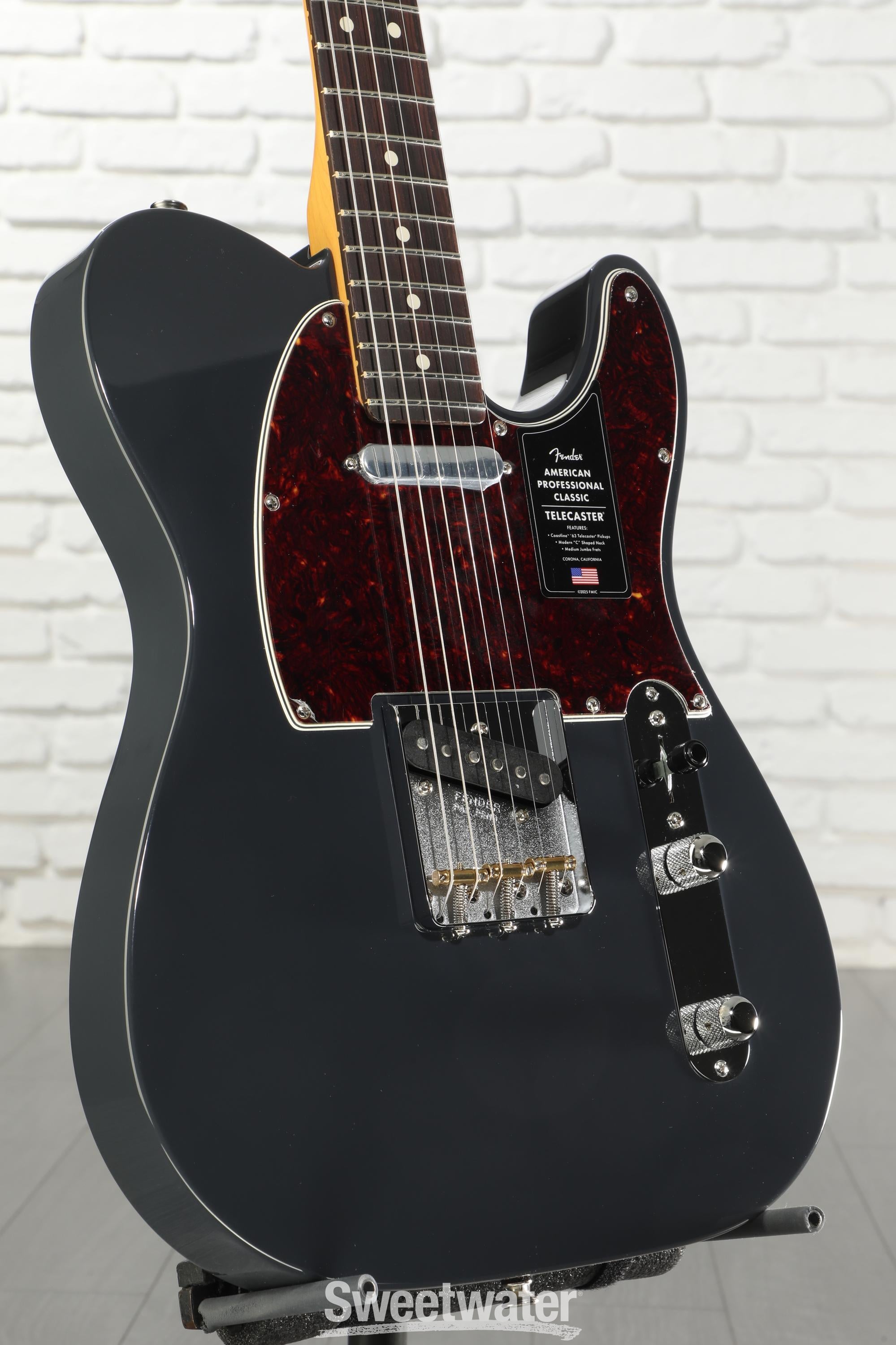 Photo of Fender American Professional Classic Telecaster Electric Guitar - Faded Black