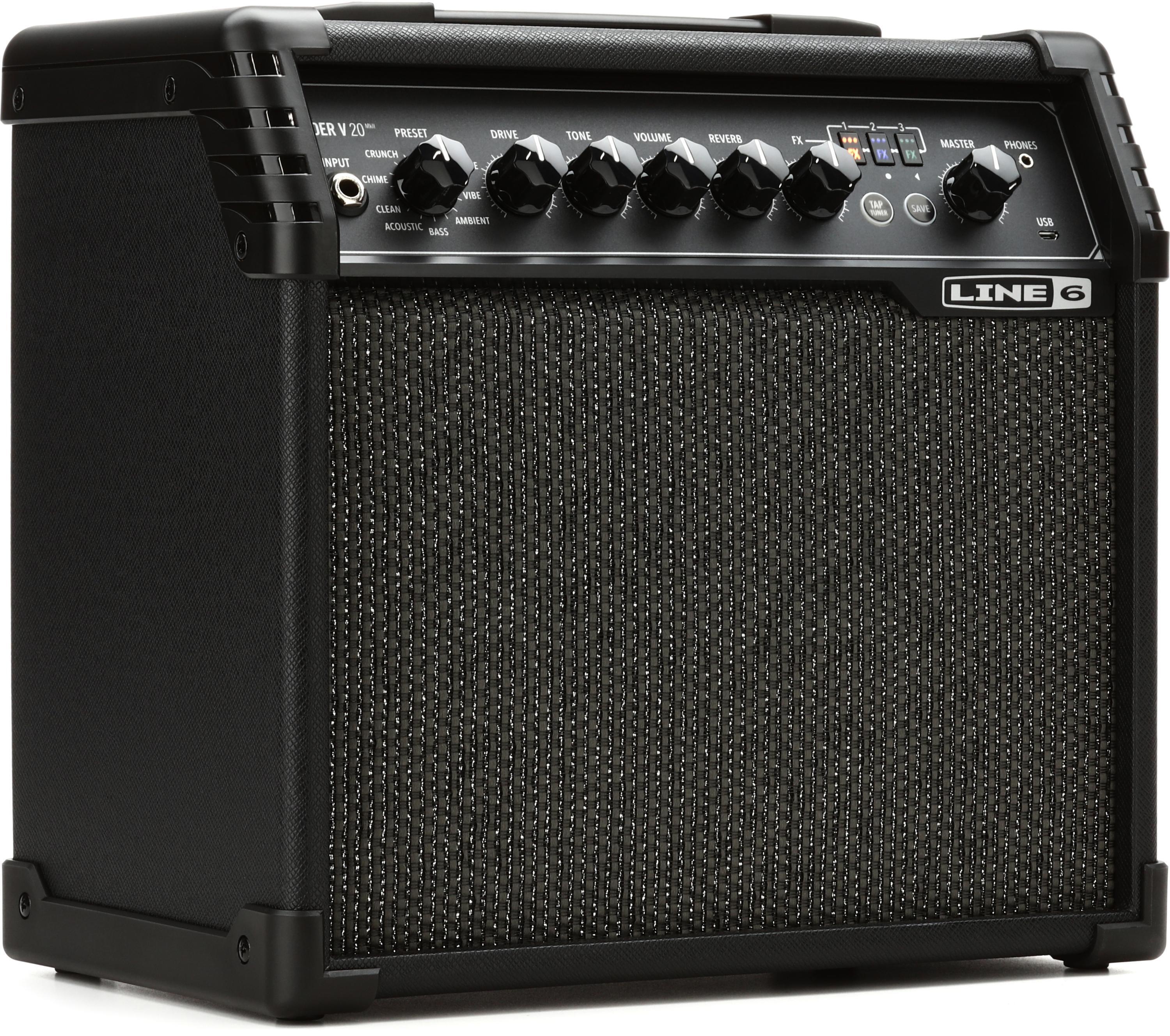 20-watt Spider Combo V Sweetwater | Modeling 6 Amp 20 Line MkII 1x8\