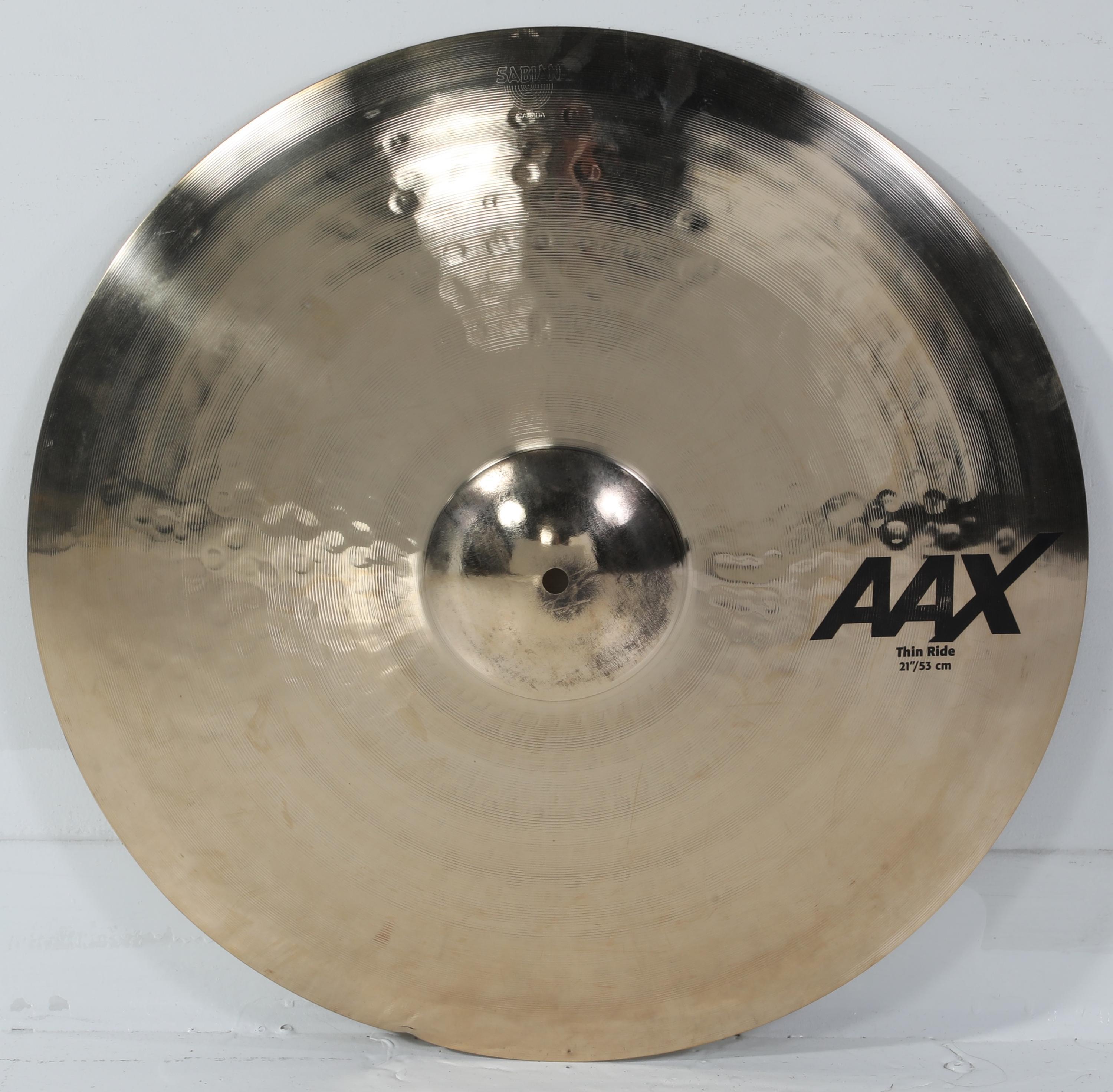 Photo of Sabian 21 inch AAX Thin Ride Cymbal - Brilliant Finish