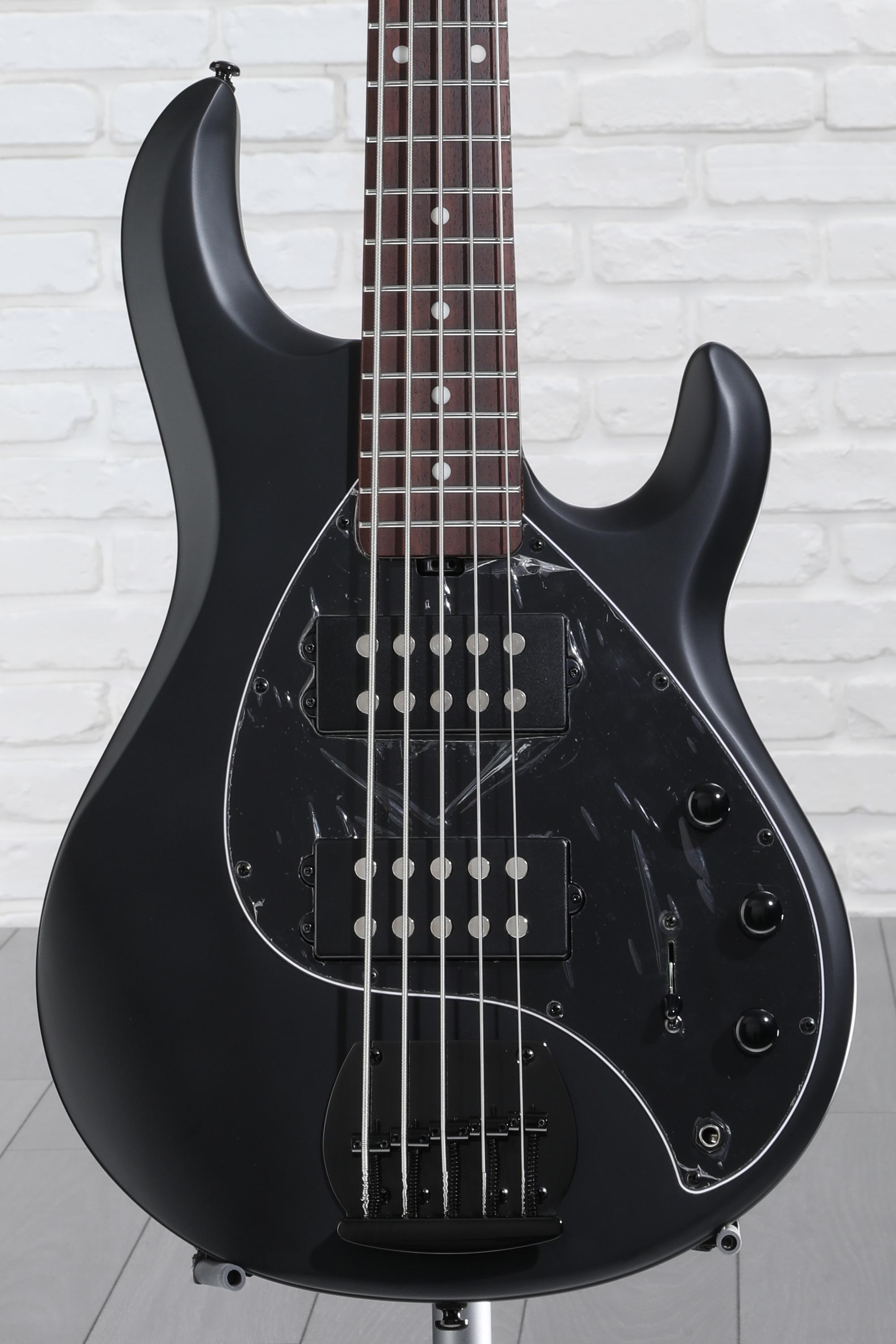 Sterling By Music Man StingRay RAY5HH Bass Guitar - Stealth Black |  Sweetwater