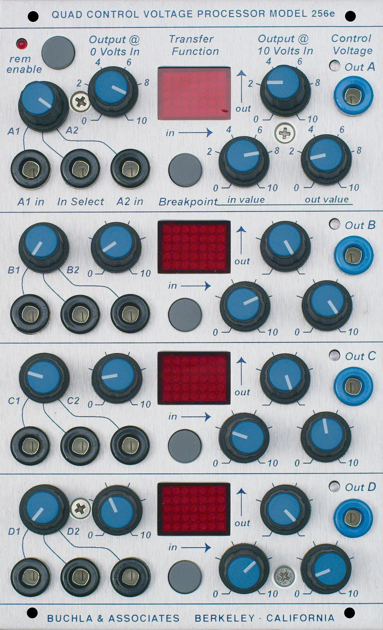 Photo of Buchla 256e Quad Control Voltage Processor Module