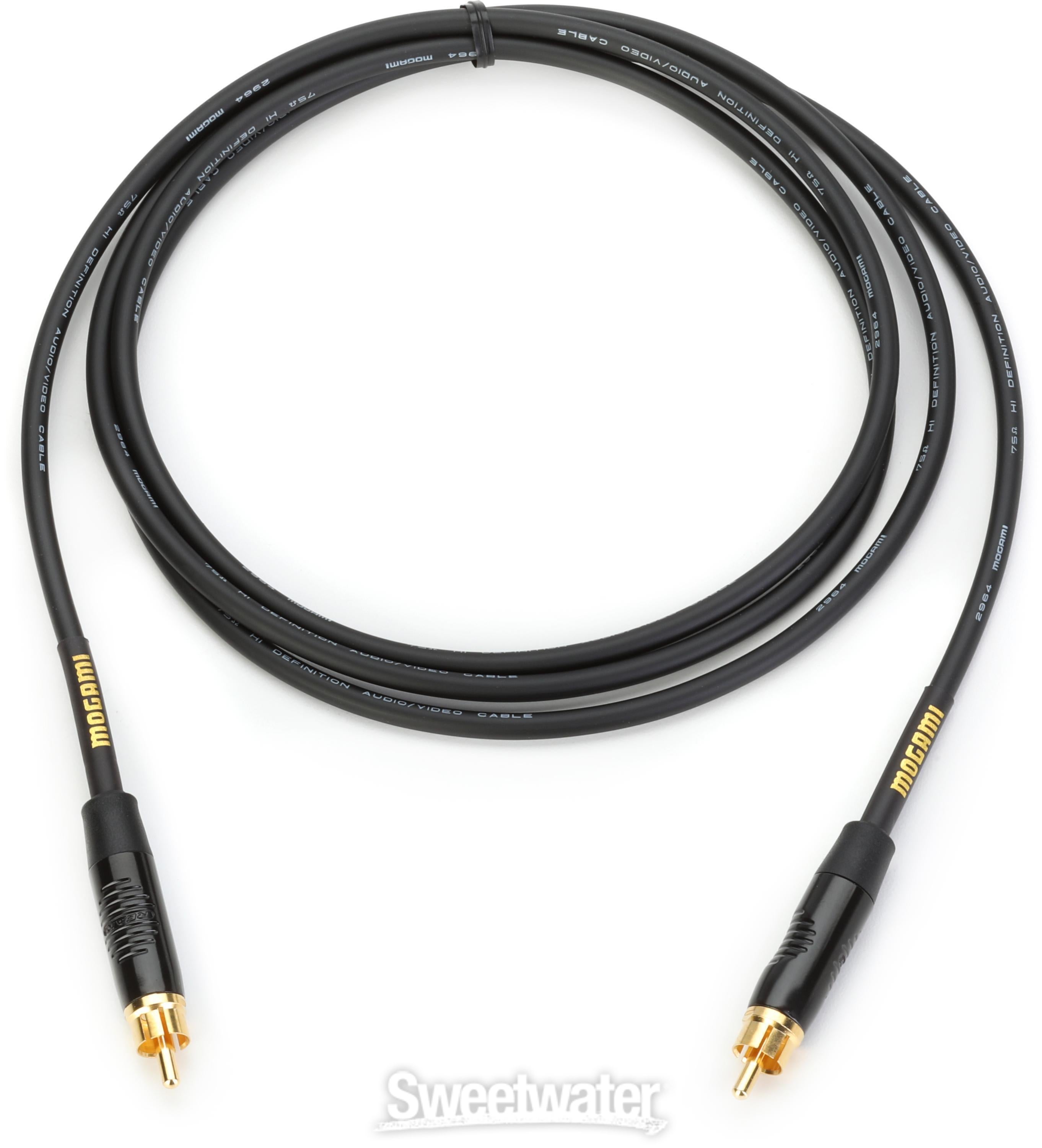 Mogami Gold RCA-RCA Cable - 6 foot | Sweetwater