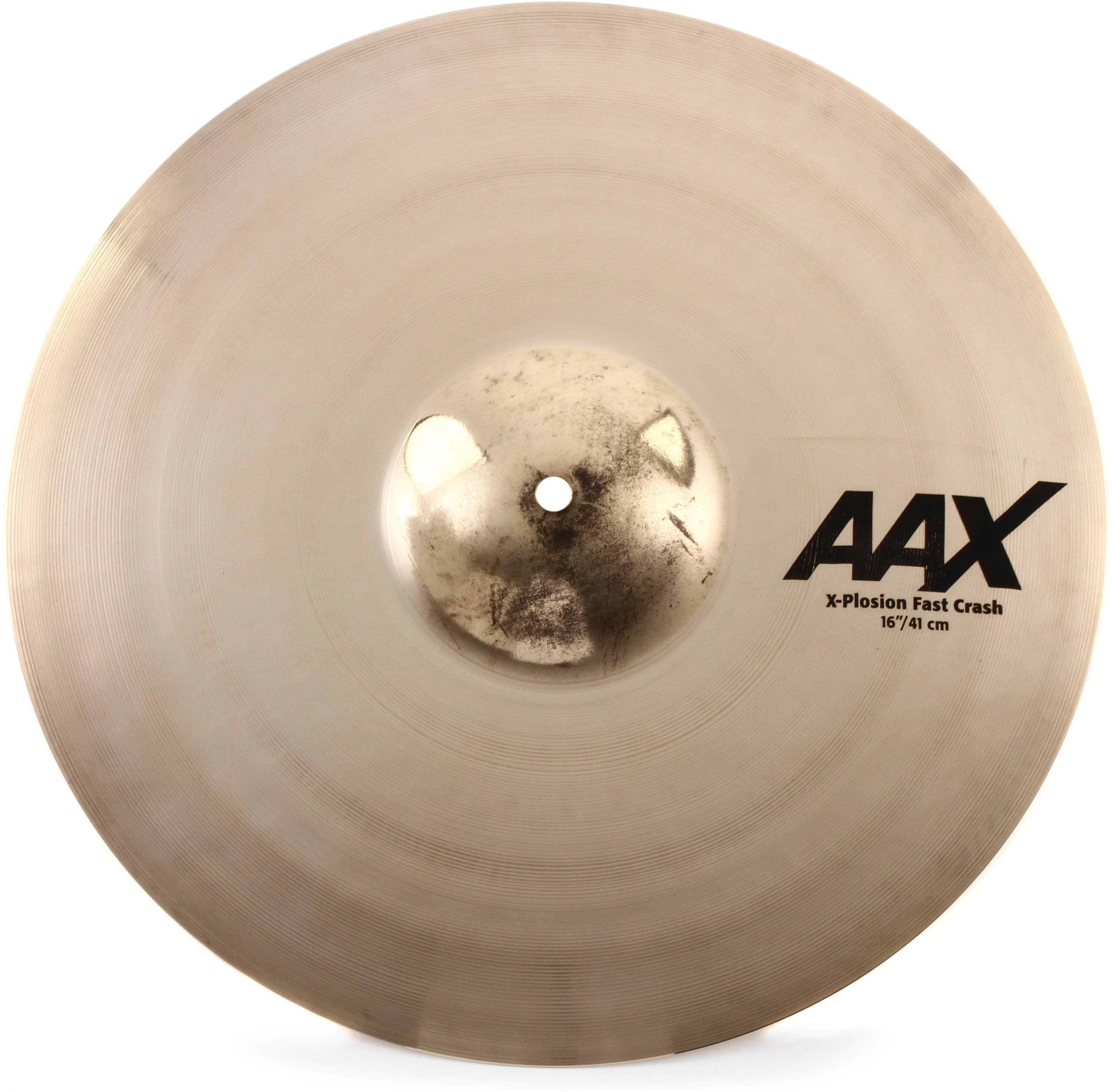 Sabian 16 inch AAX X-Plosion Fast Crash Cymbal - Brilliant Finish