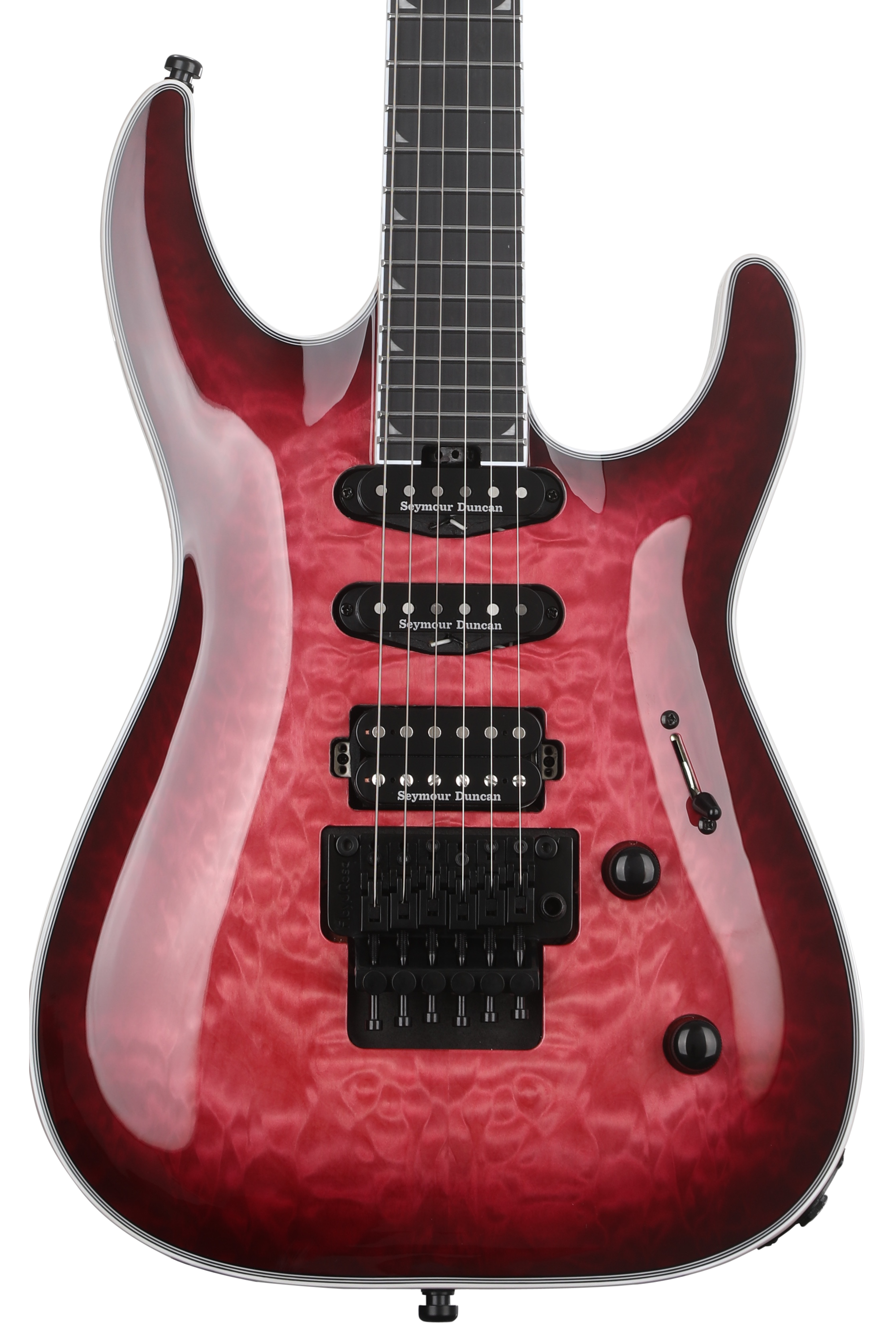 Jackson Pro Plus Series Soloist SLA3Q Electric Guitar - Fuschia Burst | Sweetwater Jackson Pro Plus Series Soloist SLA3Q Electric Guitar - Fuschia Burst | Sweetwater