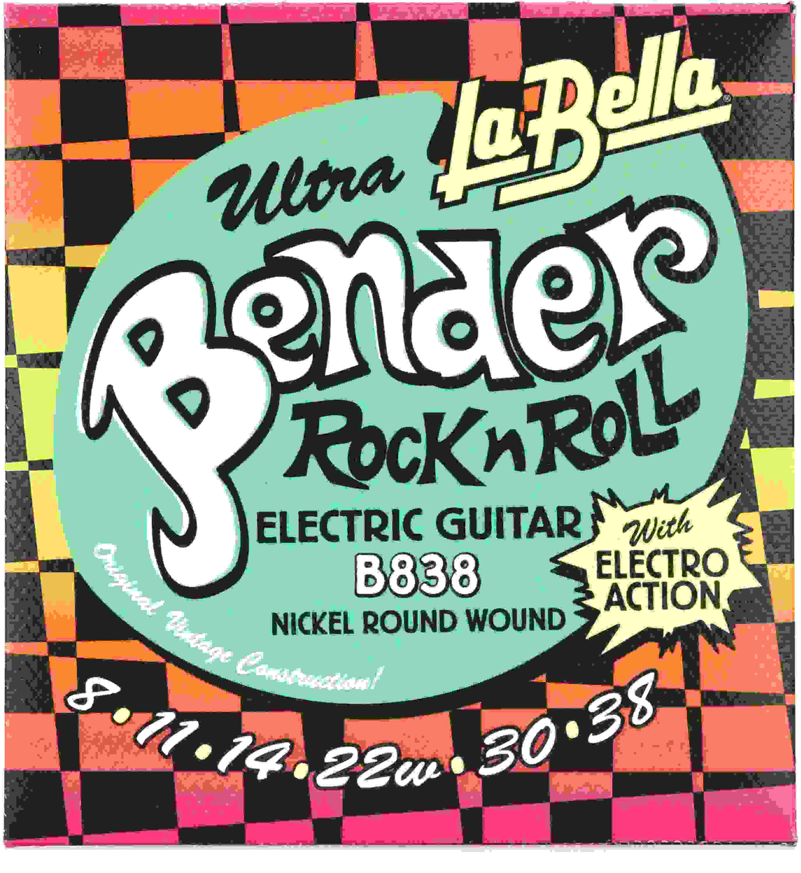 La Bella B838 Bender Electric Guitar Strings - .008-.038 Ultra Light