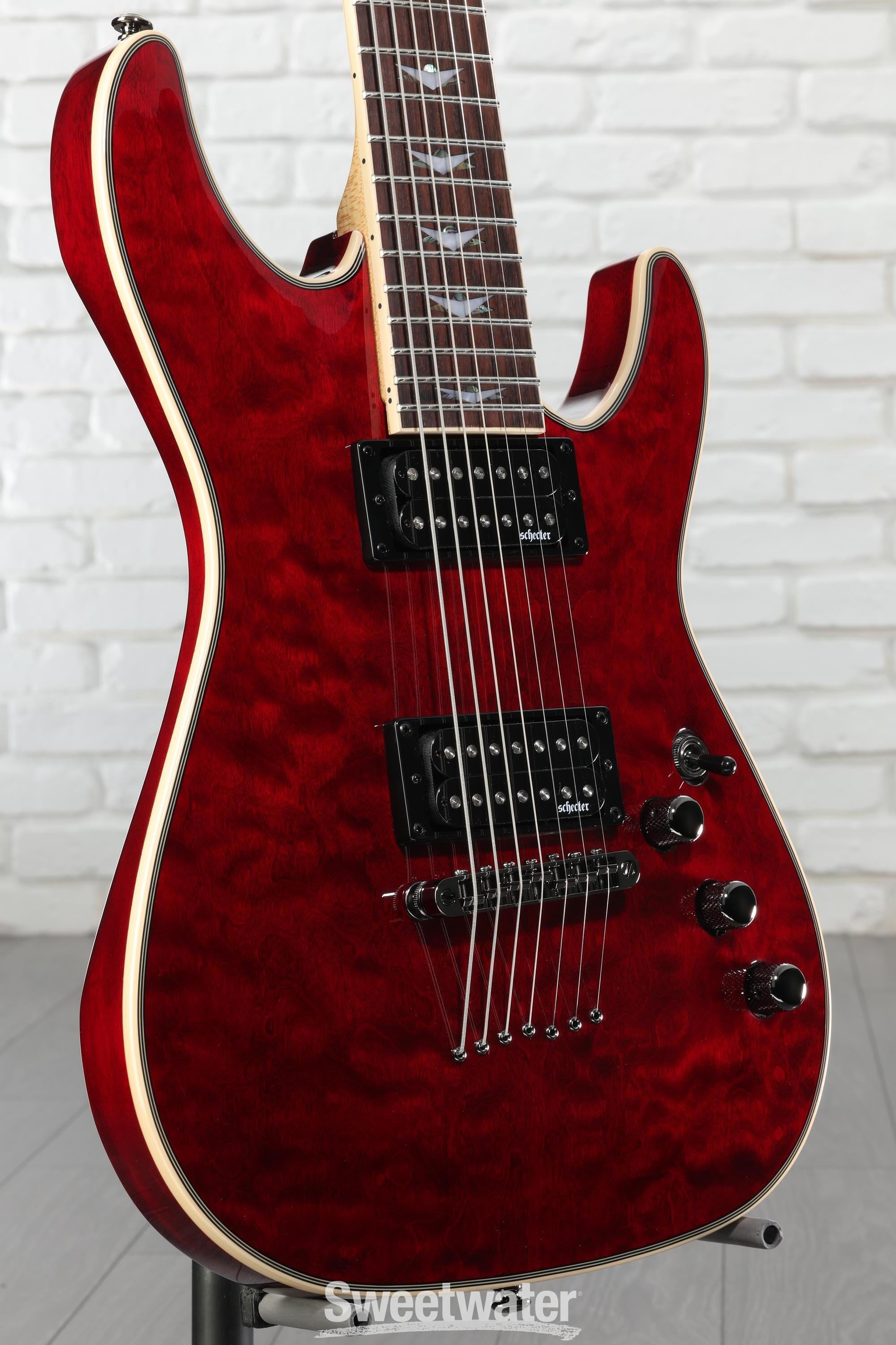 Schecter Omen Extreme-7 Electric Guitar - Black Cherry | Sweetwater