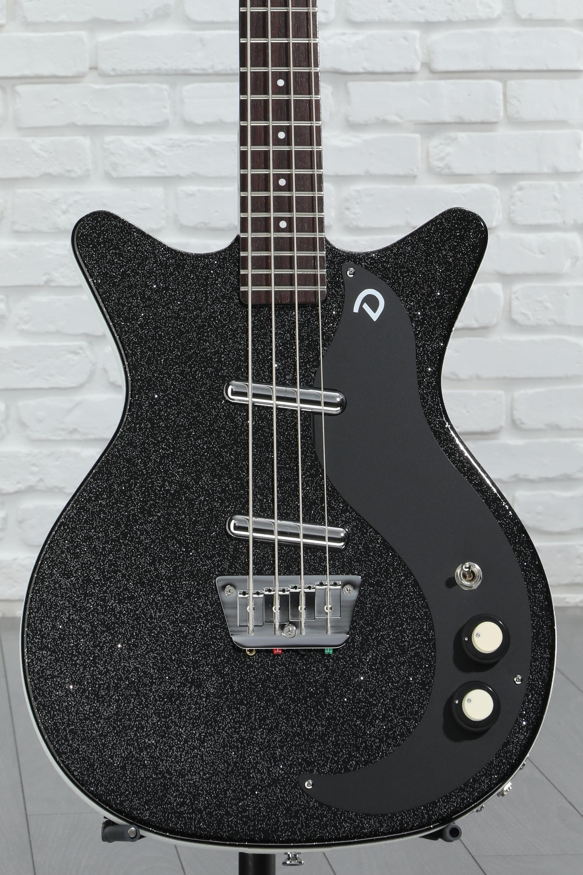 Danelectro '59DC Short Scale Bass Guitar - Black Metalflake