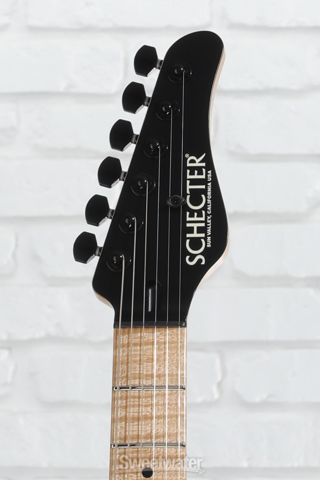 ギター Schecter USA California Custom s-pt Schecter USA PT Custom II Electric Guitar - Transparent