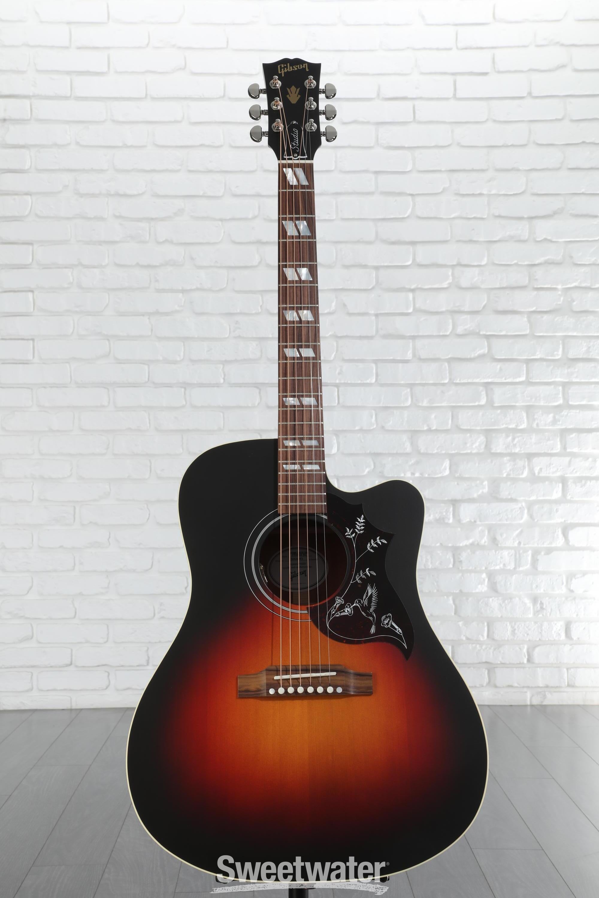 ギター Gibson Replica Hummingbird Studio/BLK Gibson Hummingbird Studio EC Acoustic-Electric Guitar (with