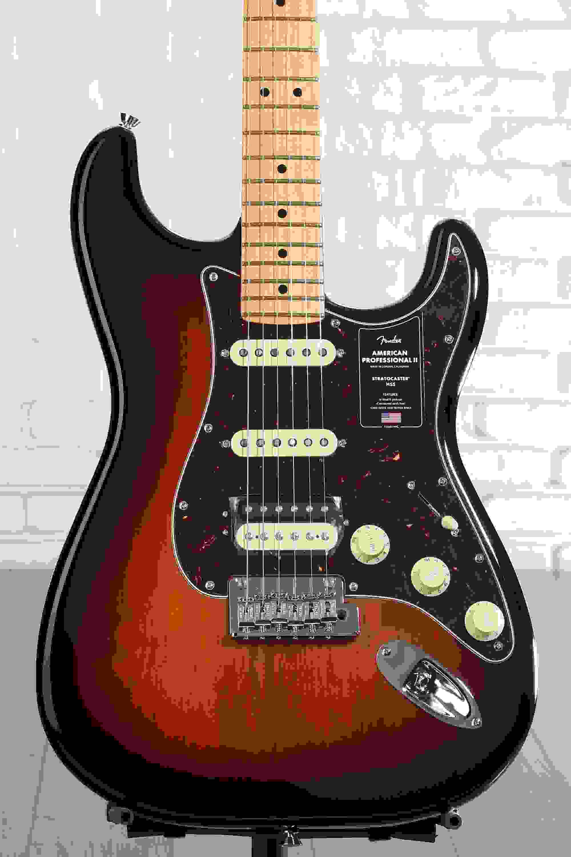 Fender American Professional II Stratocaster HSS - 3 Color Sunburst with Maple Fingerboard