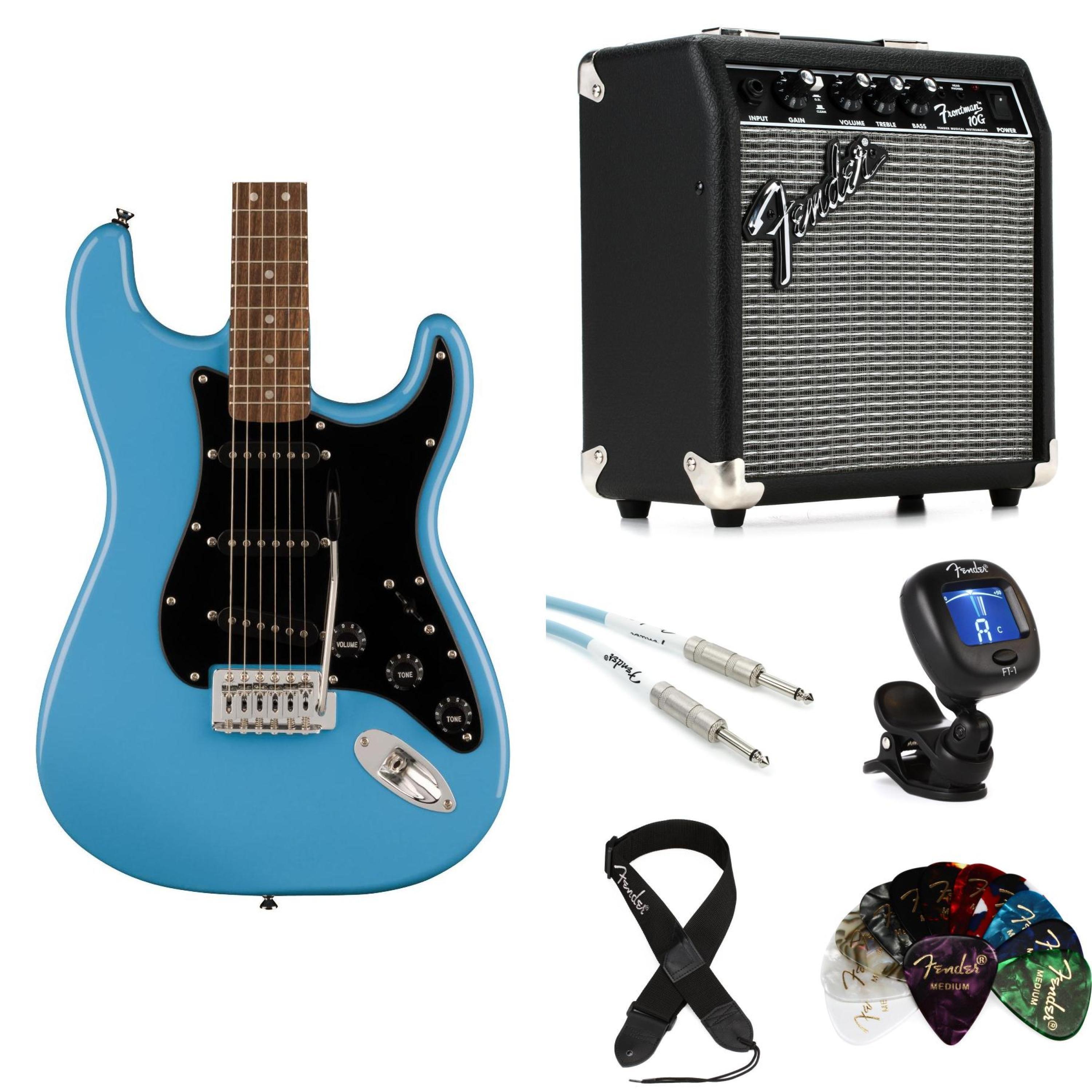 Fender electric guitar and deals amp set