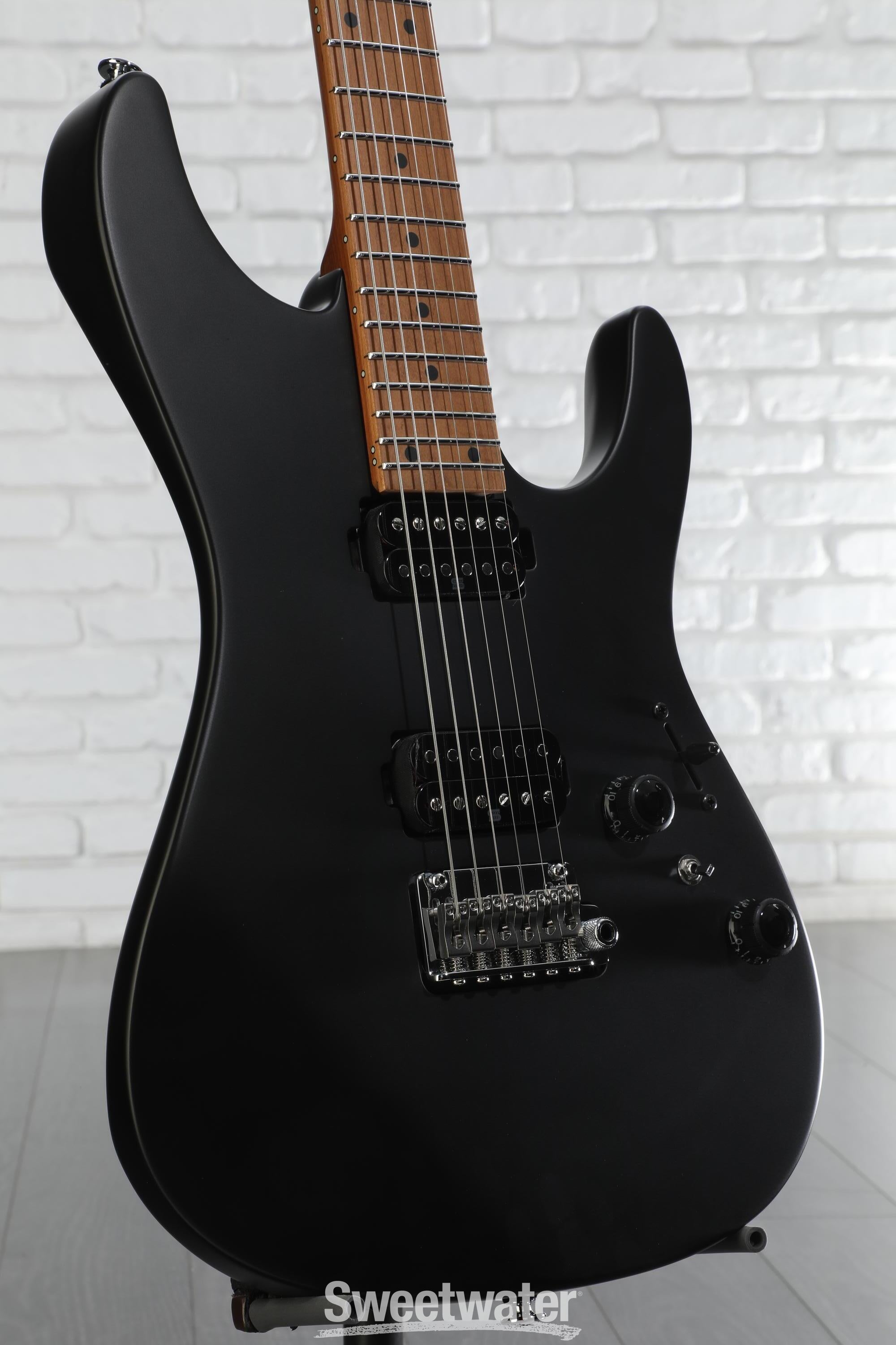 Ibanez Prestige AZ2402 Electric Guitar - Black Flat | Sweetwater