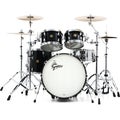 Photo of Gretsch Drums USA Custom GRKT-E6246 4-piece Shell Pack - Solid Black (Nitron)