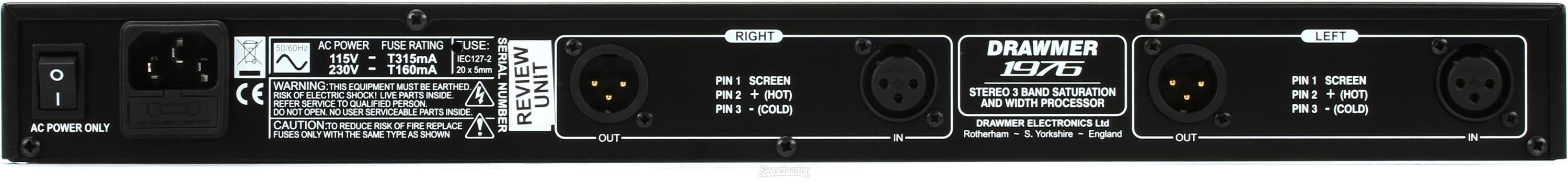 Drawmer 1976 Stereo Saturation and Width Processor | Sweetwater Drawmer 1976 Stereo Saturation and Width Processor | Sweetwater