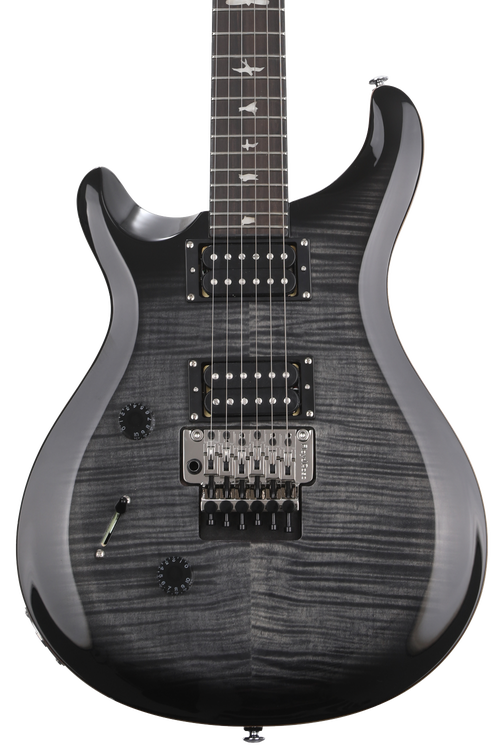 v*s様 PRS SE Custom24 Floyd charcoal burs PRS SE Floyd Custom 24 - Charcoal Cherry Burst with Gig Bag