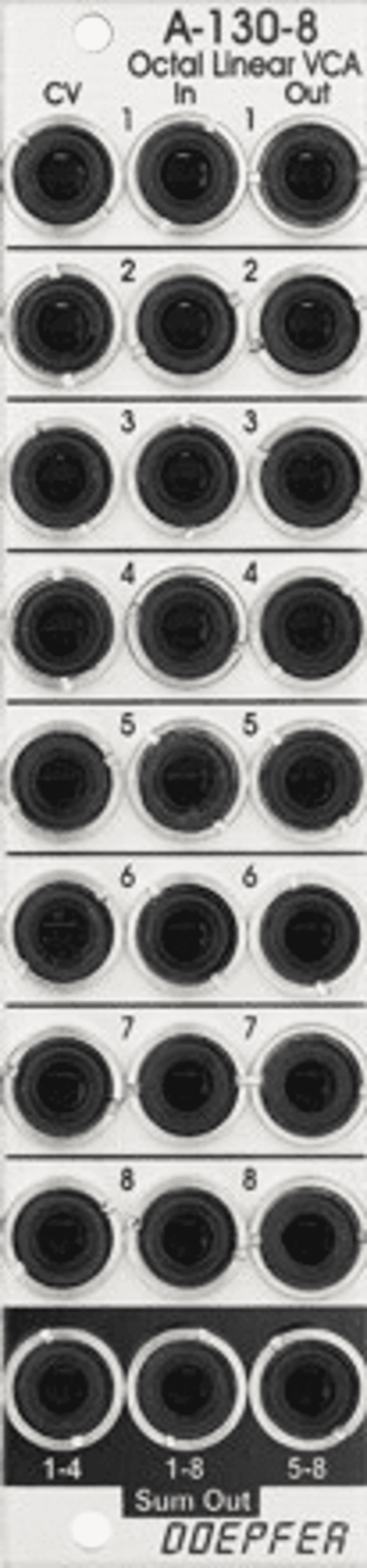 Doepfer A-130-8 Octal Linear VCA Eurorack Module | Sweetwater