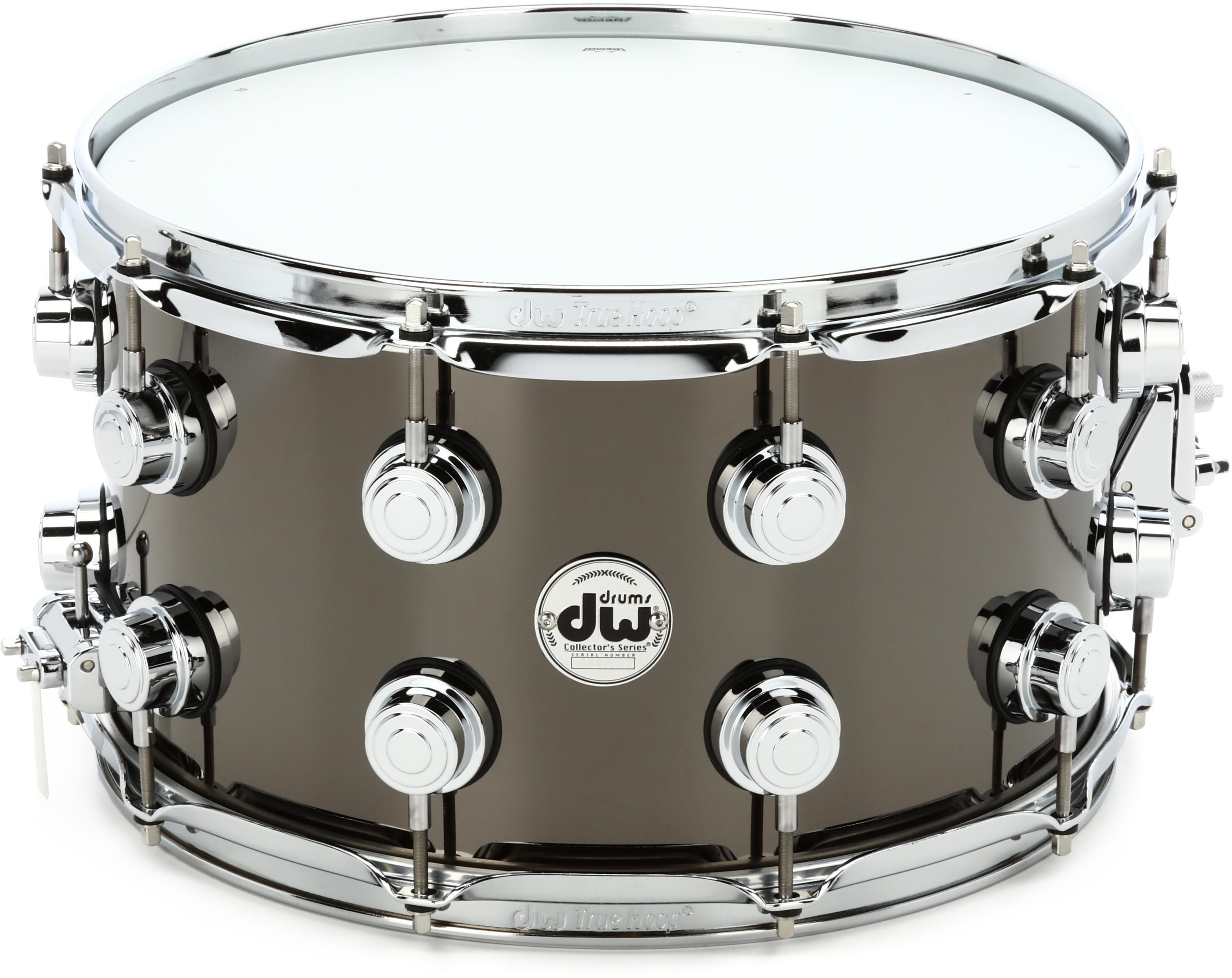 DW Collector's Series Brass 8 x 14-inch Snare Drum - Black Nickel