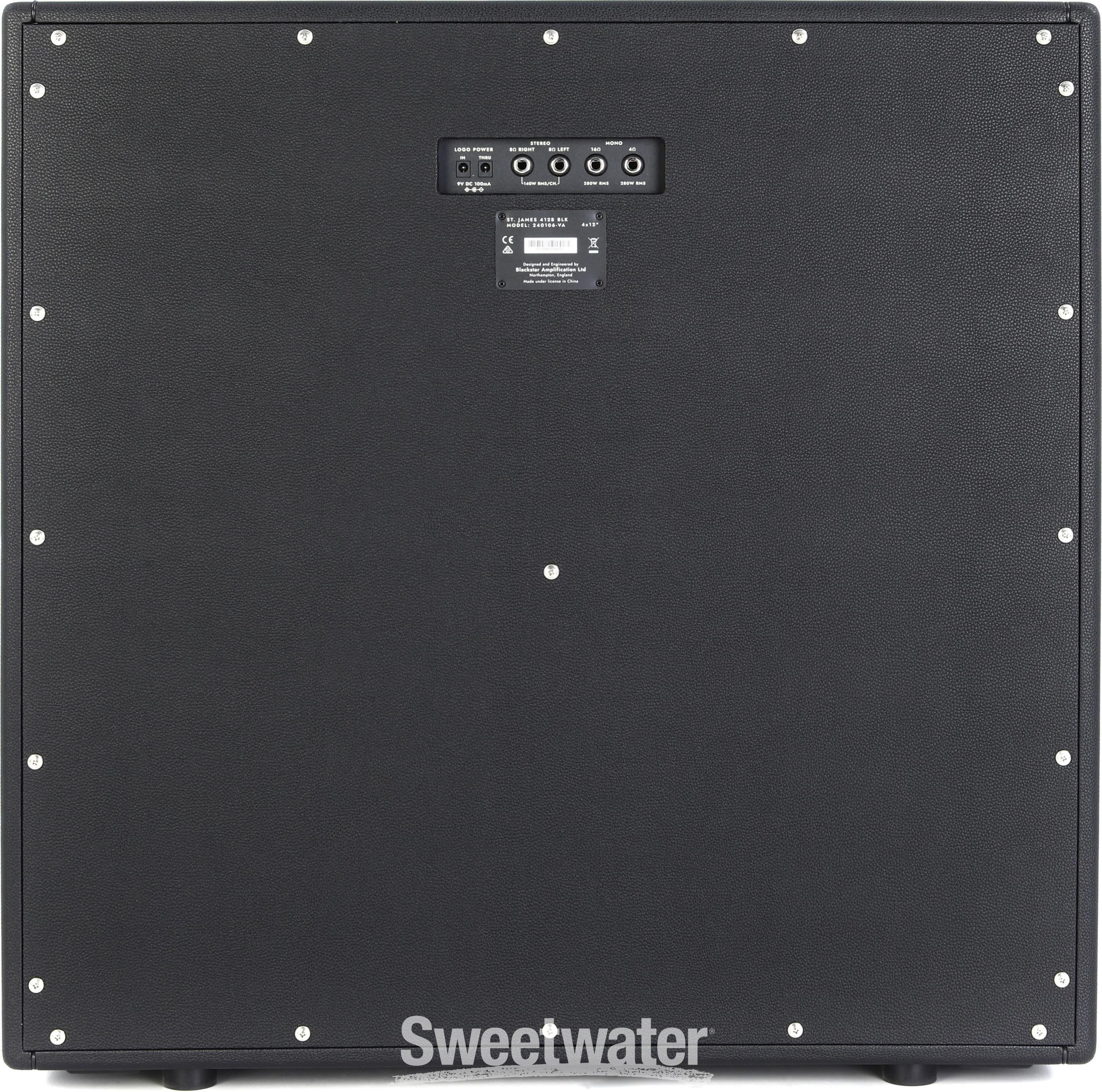 Blackstar St. James 4 x 12-inch Straight Guitar Cabinet - Black