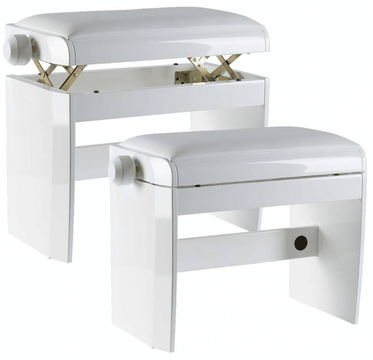 Photo of Dexibell Adjustable Wooden Bench - White
