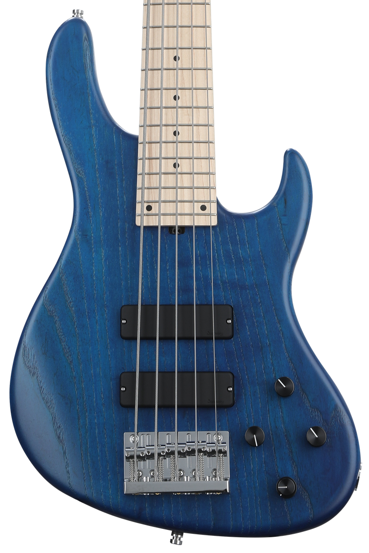 Sadowsky MetroLine 24-fret Modern Bass, Swamp Ash Body, 5-string - Ocean Blue Transparent Satin