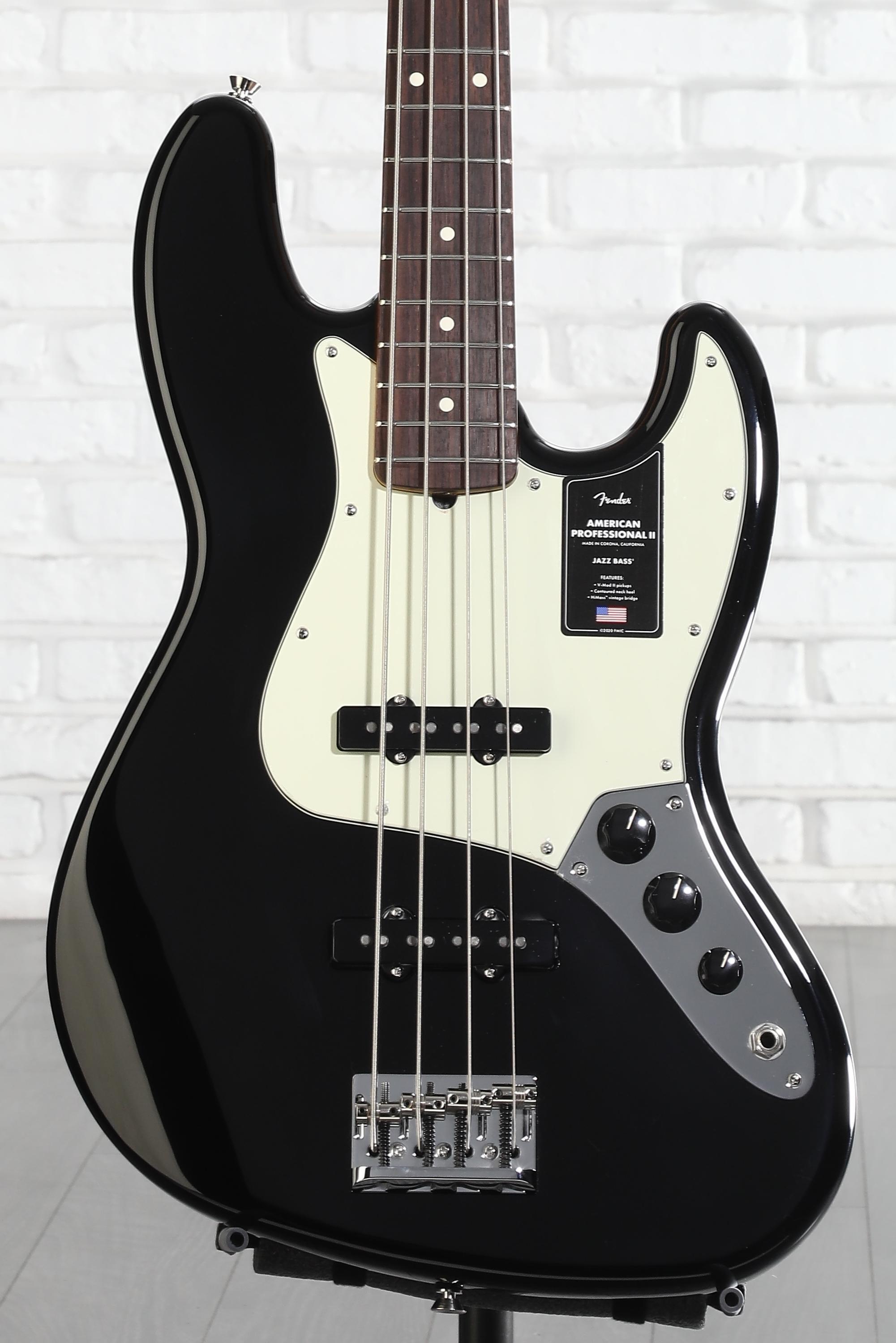 Fender American Professional II Jazz Bass - Black with Rosewood