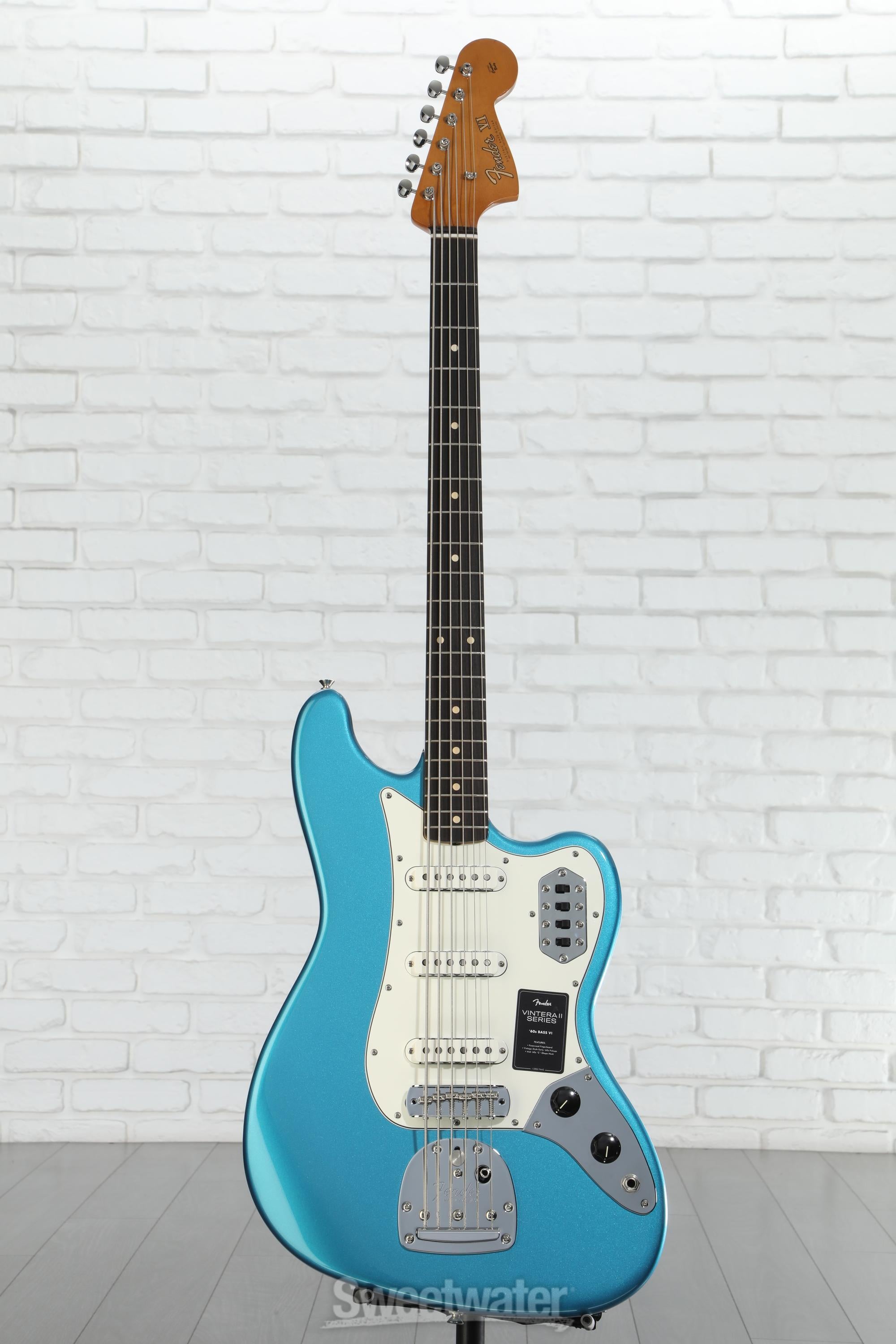Fender Vintera II '60s Bass VI - Lake Placid Blue | Sweetwater