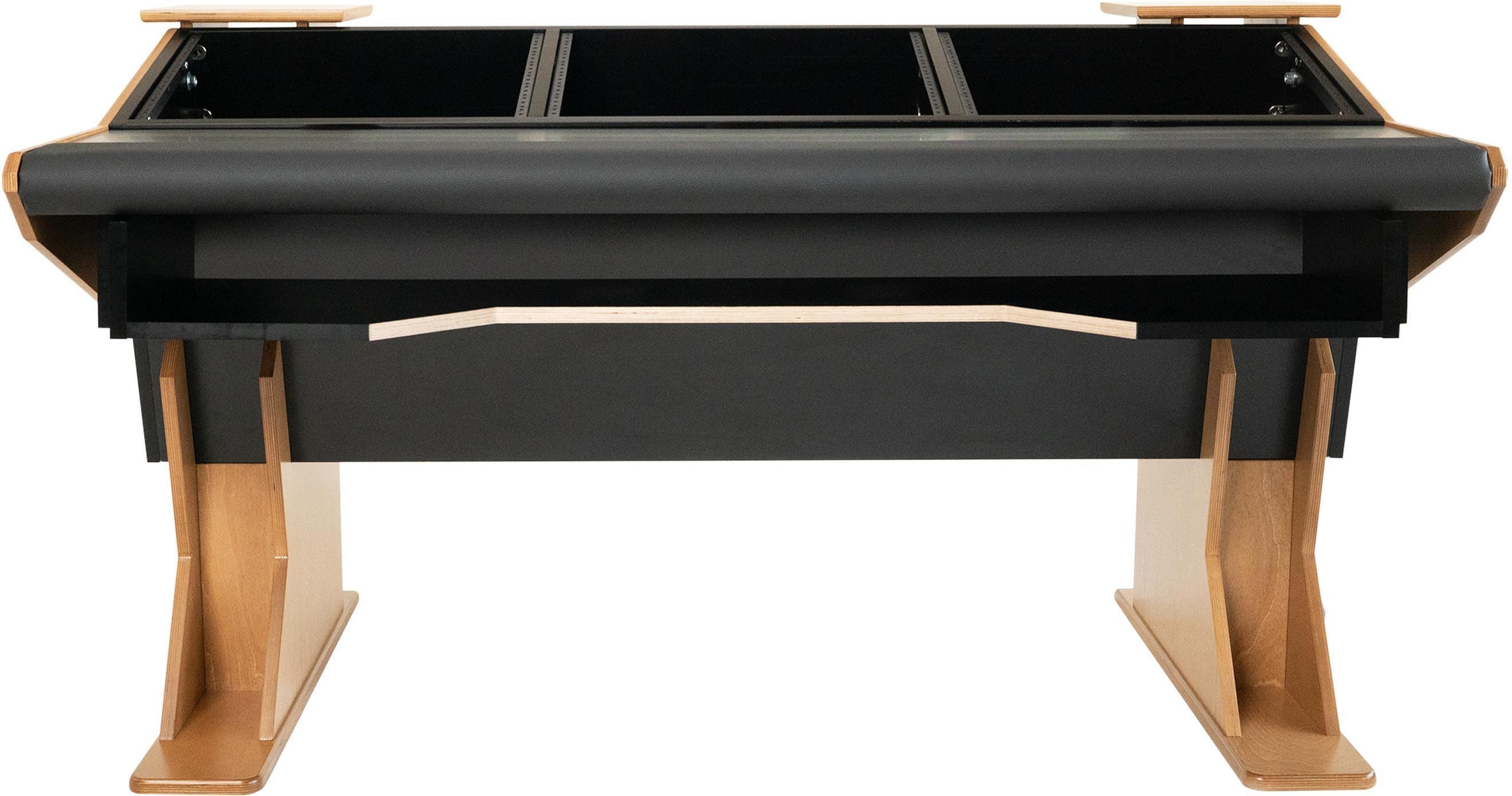 Dangerfox Genesis 24U Studio Desk with Keyboard Tray Walnut Sweetwater