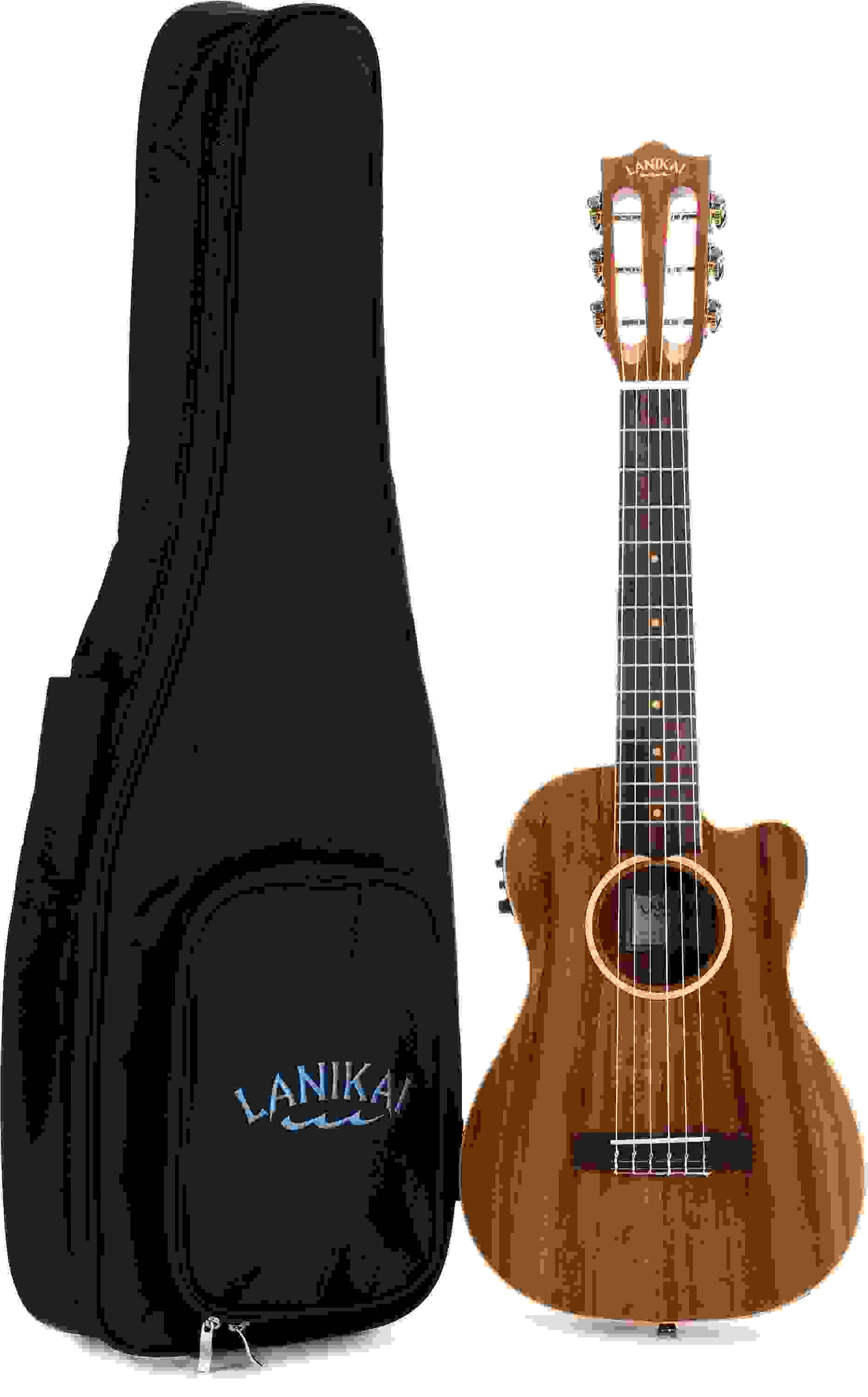Lanikai ACST-CEG Acacia 6-String Acoustic-Electric Guitelele - Natural