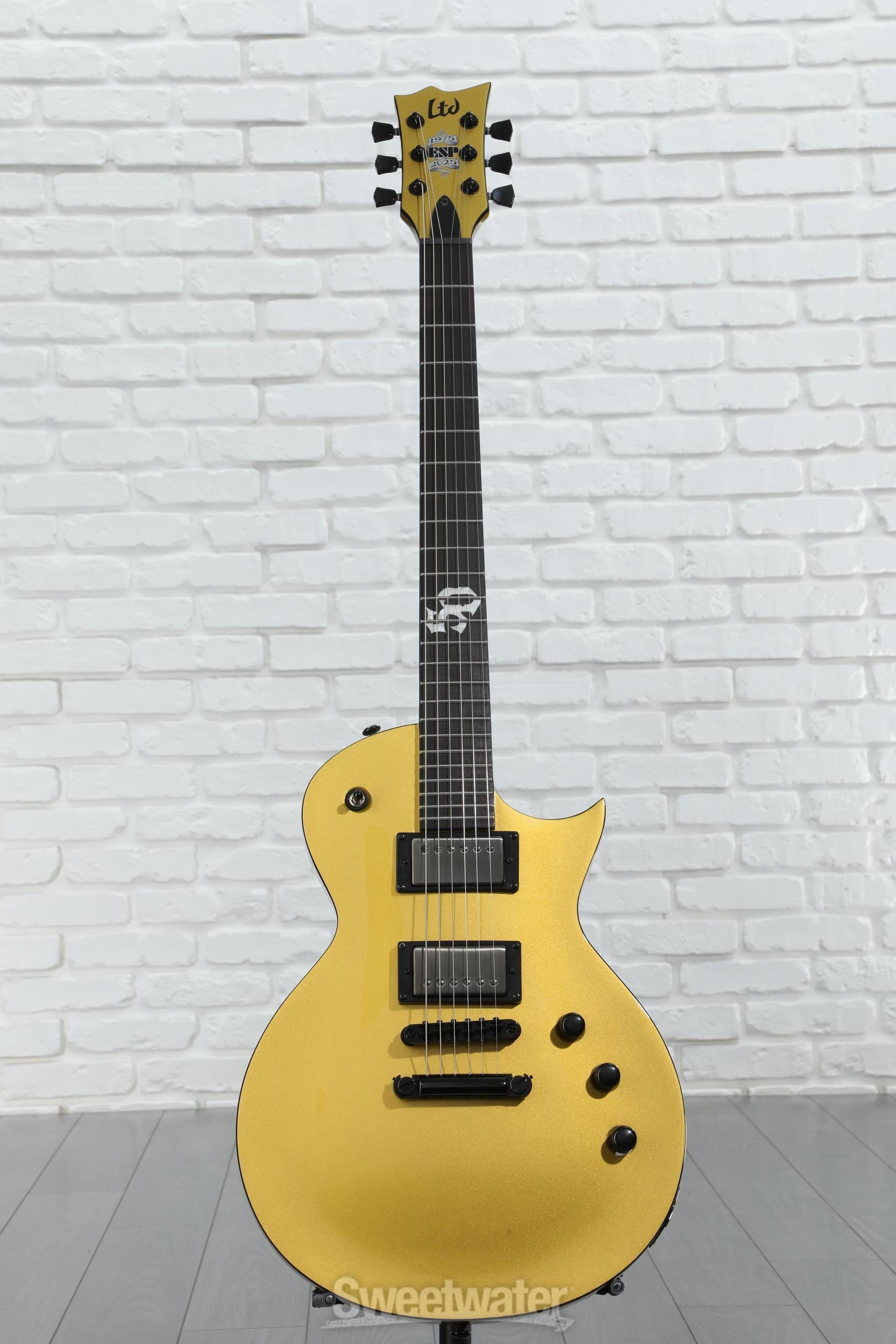 ESP LTD EC-2025 Electric Guitar - Metallic Gold, Ebony