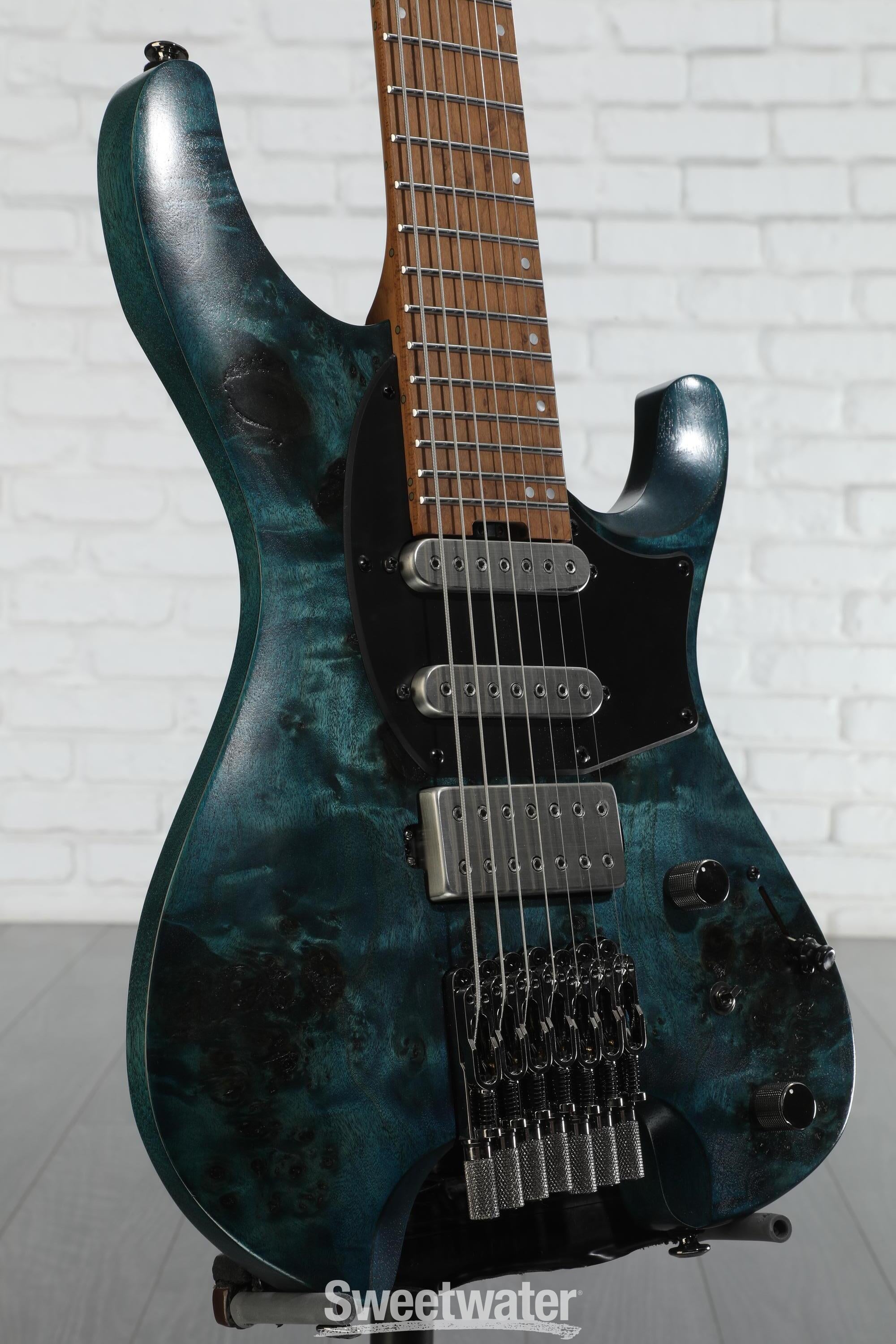 Ibanez Q547PB 7-string Electric Guitar - Cosmic Blue Low