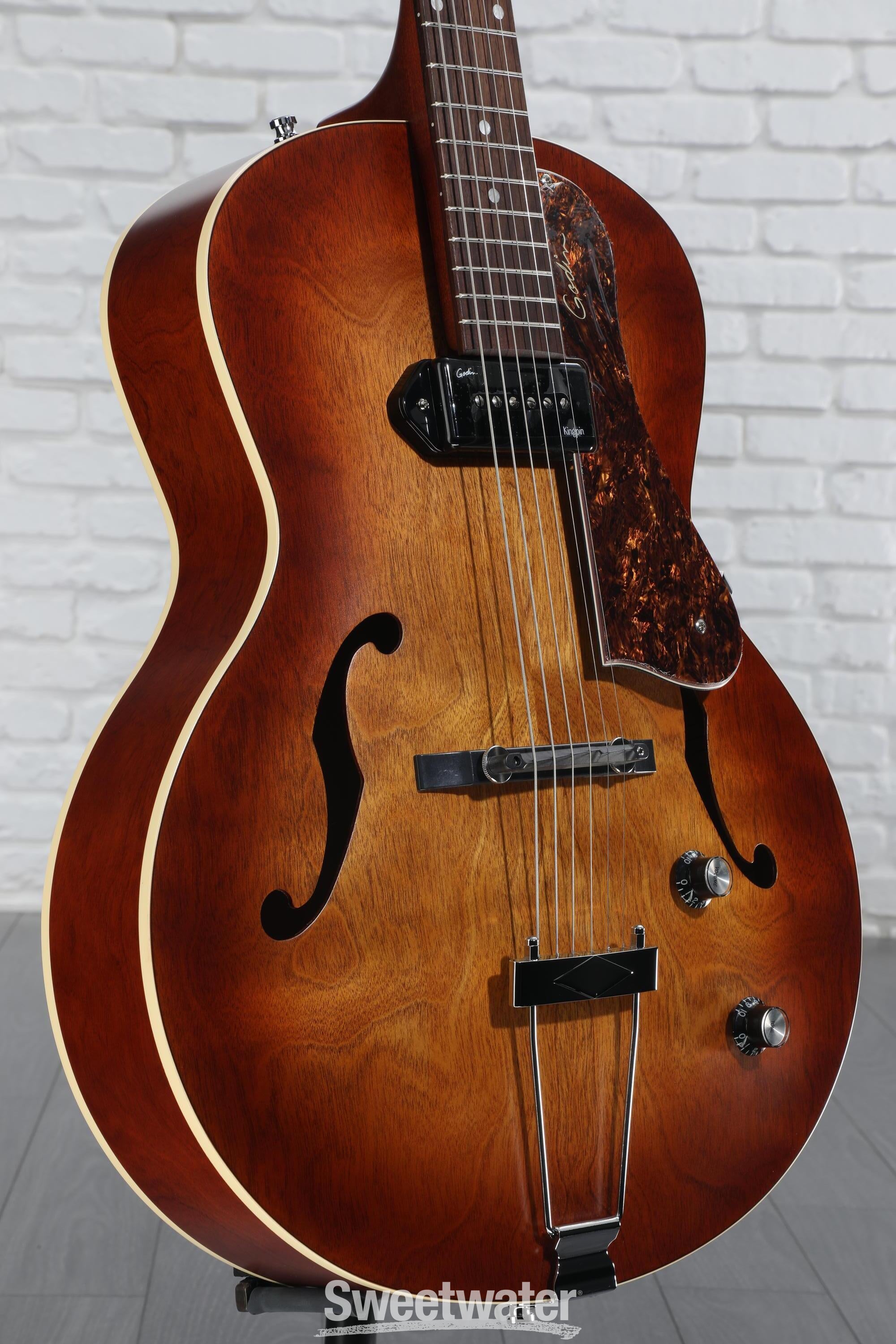 ギター Godin 5th Avenue Godin 5th Avenue Jumbo HB Hollowbody Electric Guitar Memphis