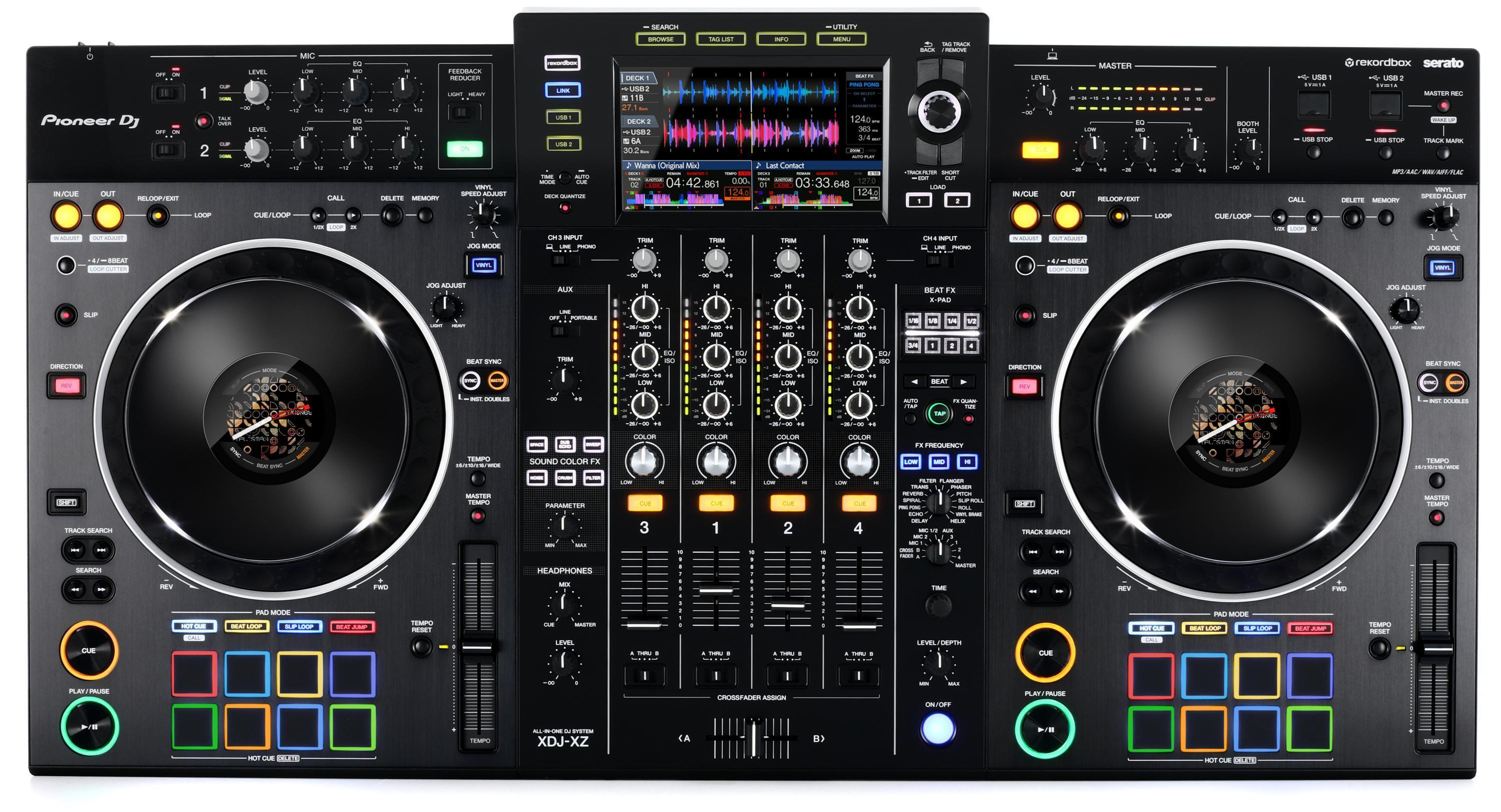 Pioneer DJ XDJ-XZ Digital DJ System with Odyssey Low-profile Hard Case