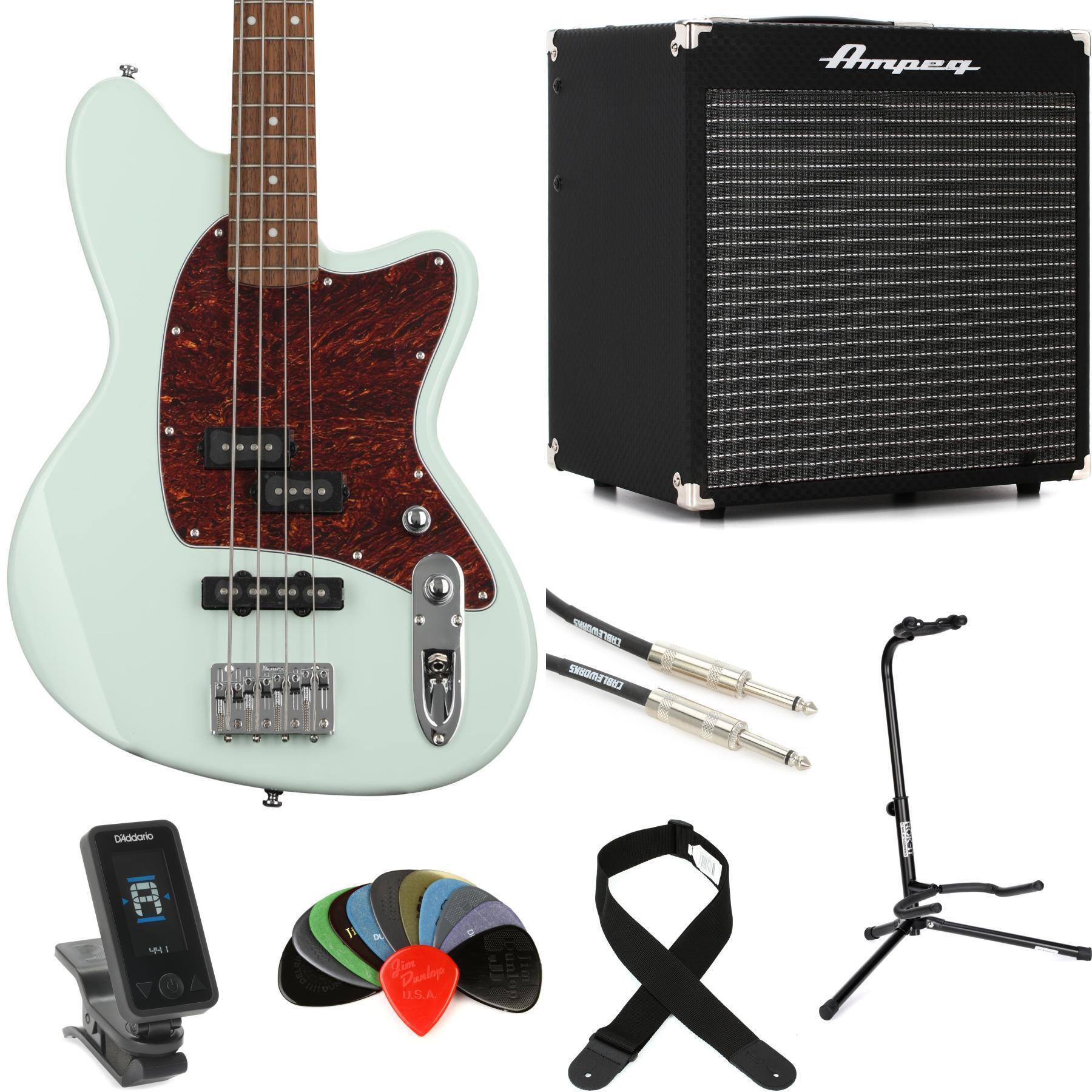 Ibanez Talman TMB100 Bass Guitar and Ampeg Rocket Amp Essentials