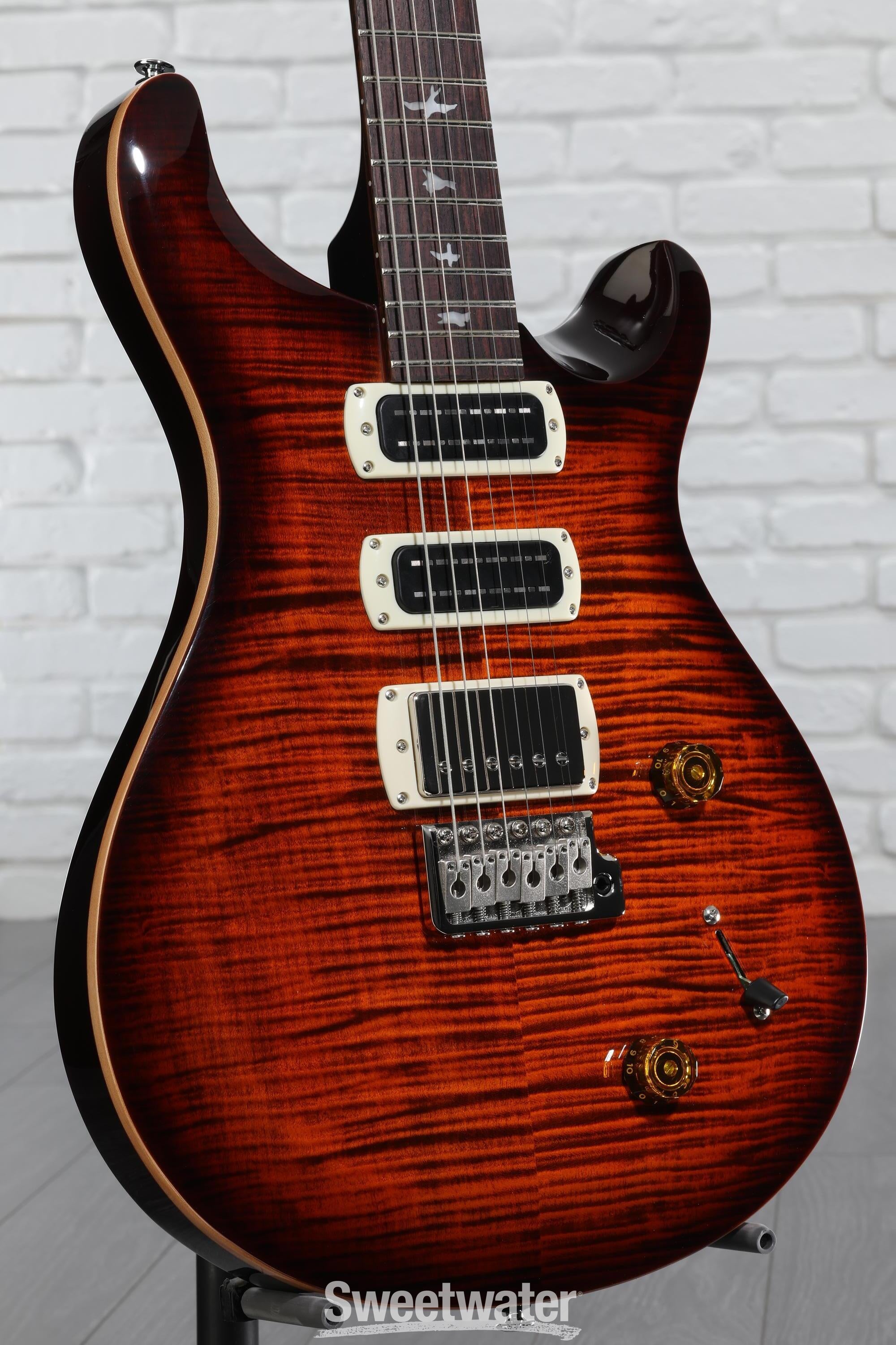 PRS SE Studio Electric Guitar - Orange Tiger Smokeburst