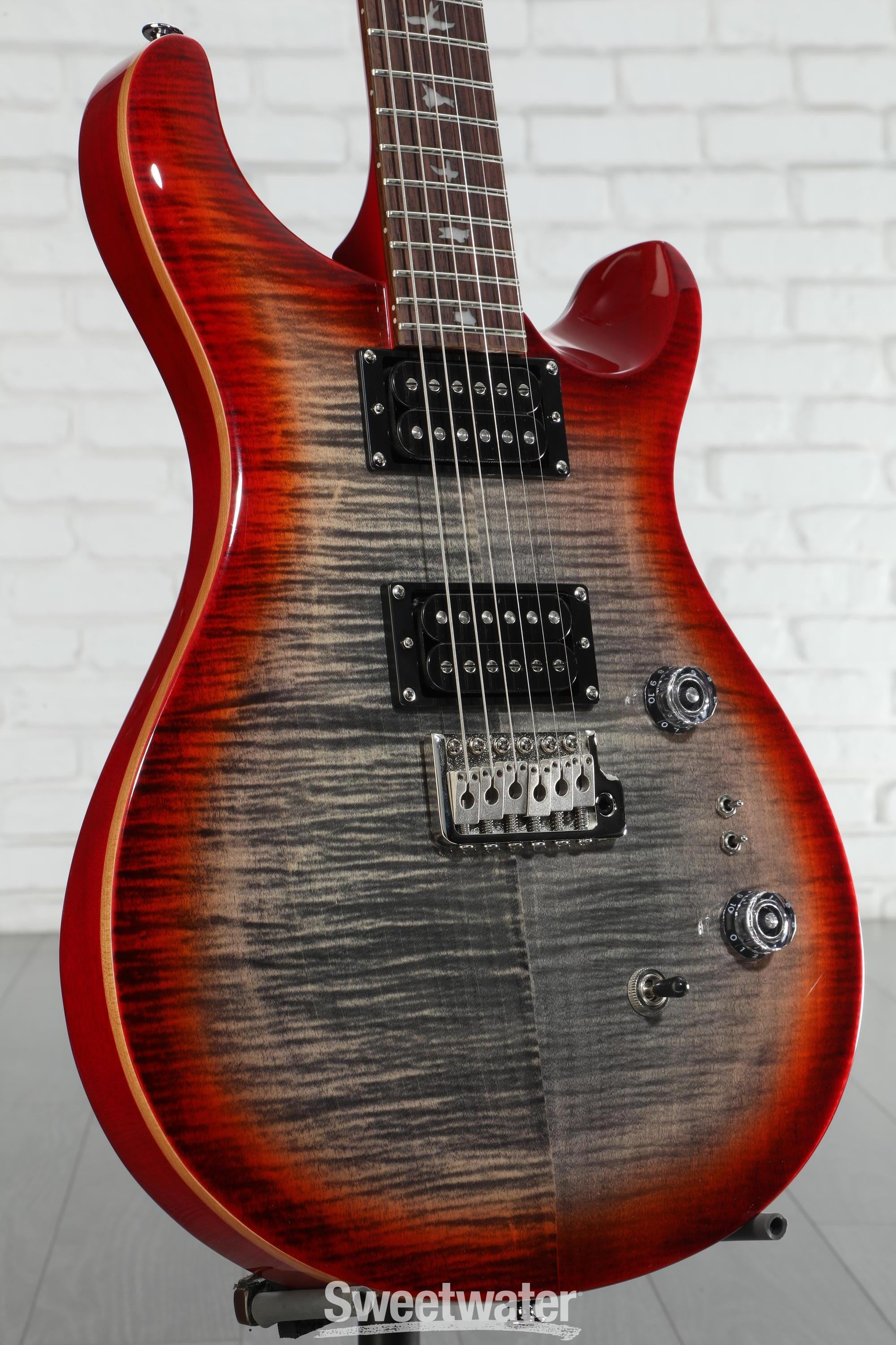 PRS SE Custom 24-08 Electric Guitar - Charcoal Cherry Burst